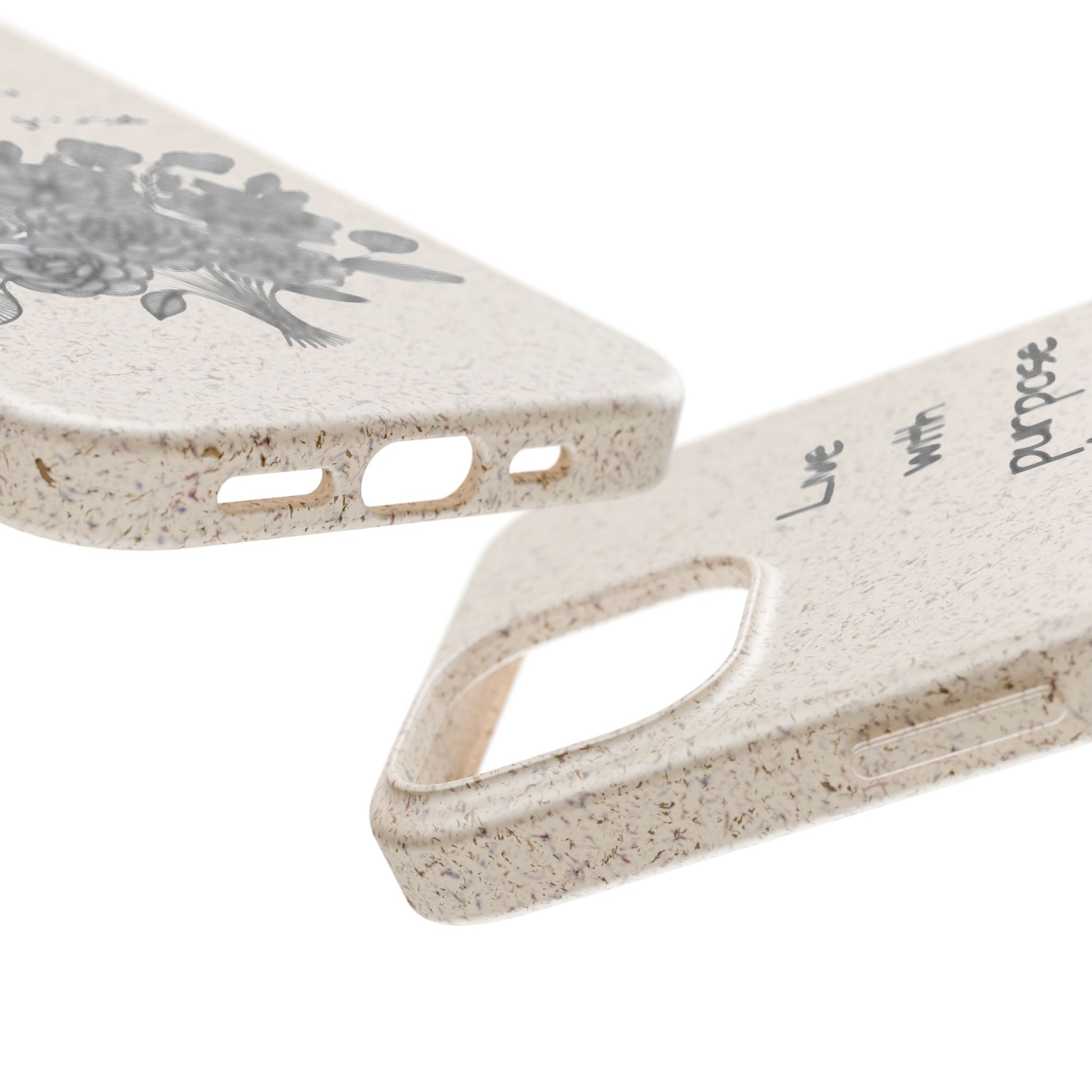 Biodegradable Phone Case | Eco-Friendly Floral Design | 'Live with Purpose' | Sustainable Gift, Nature Lover's Accessory, Green Living [...]