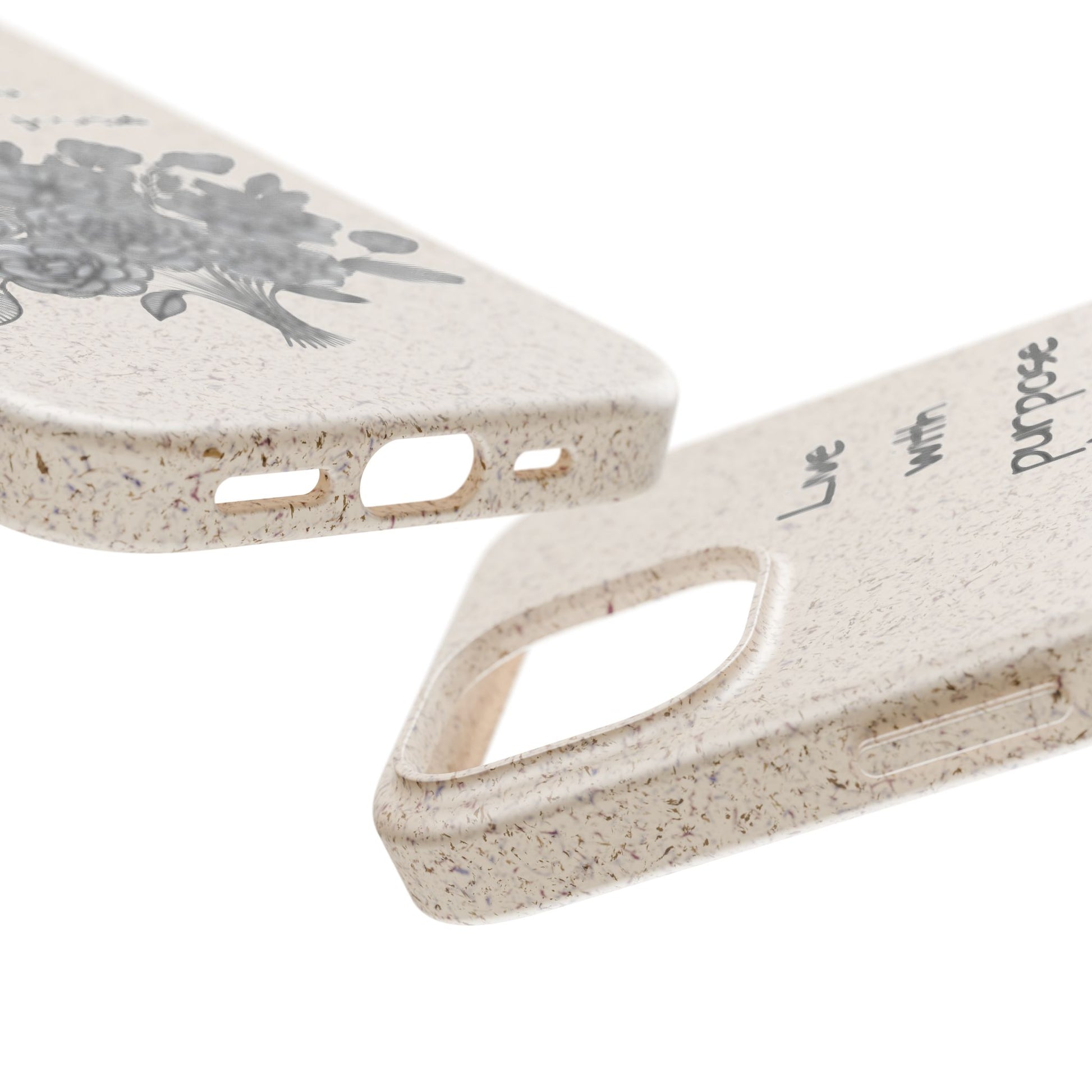 Biodegradable Phone Case | Eco-Friendly Floral Design | 'Live with Purpose' | Sustainable Gift, Nature Lover's Accessory, Green Living [...]