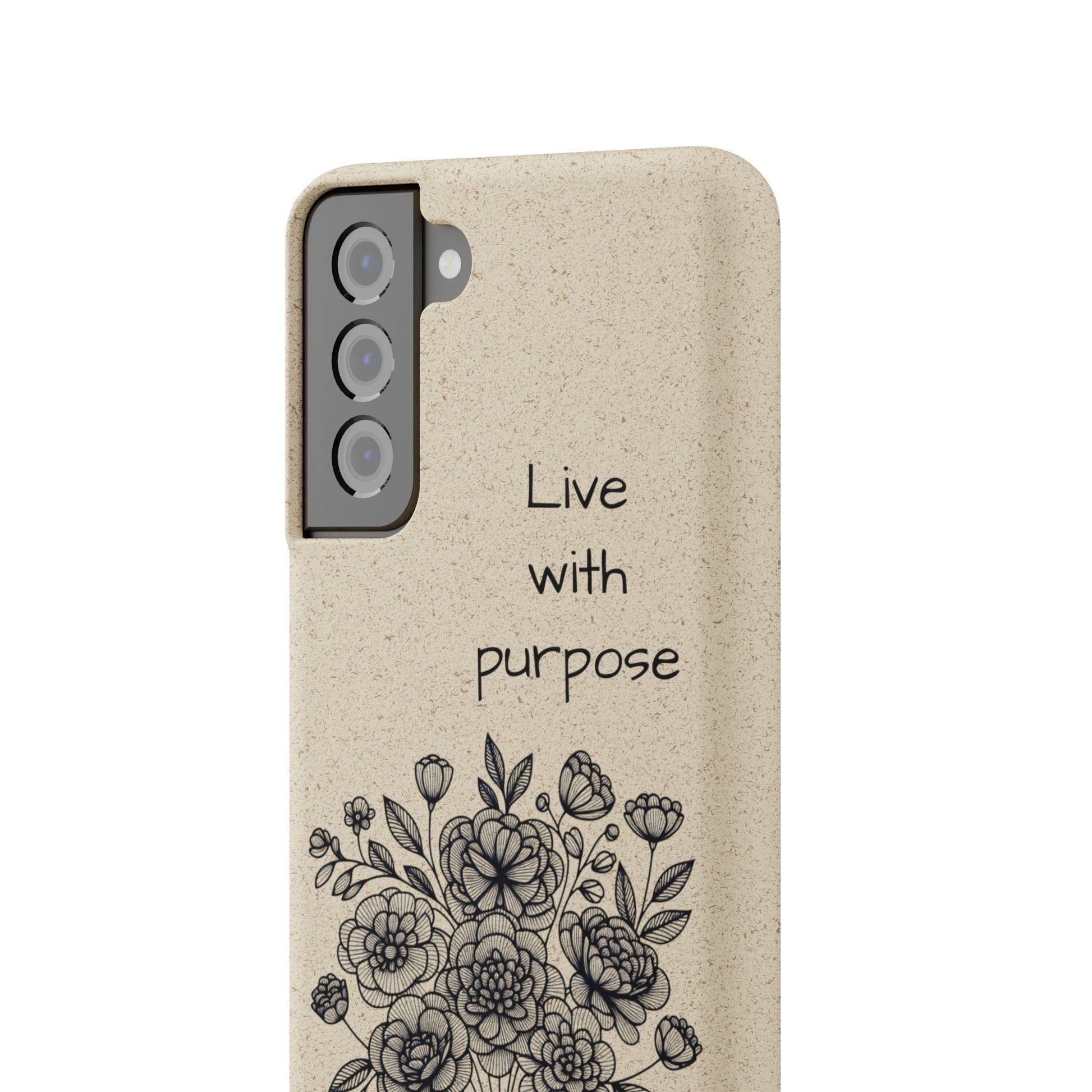 Biodegradable Phone Case | Eco-Friendly Floral Design | 'Live with Purpose' | Sustainable Gift, Nature Lover's Accessory, Green Living [...]