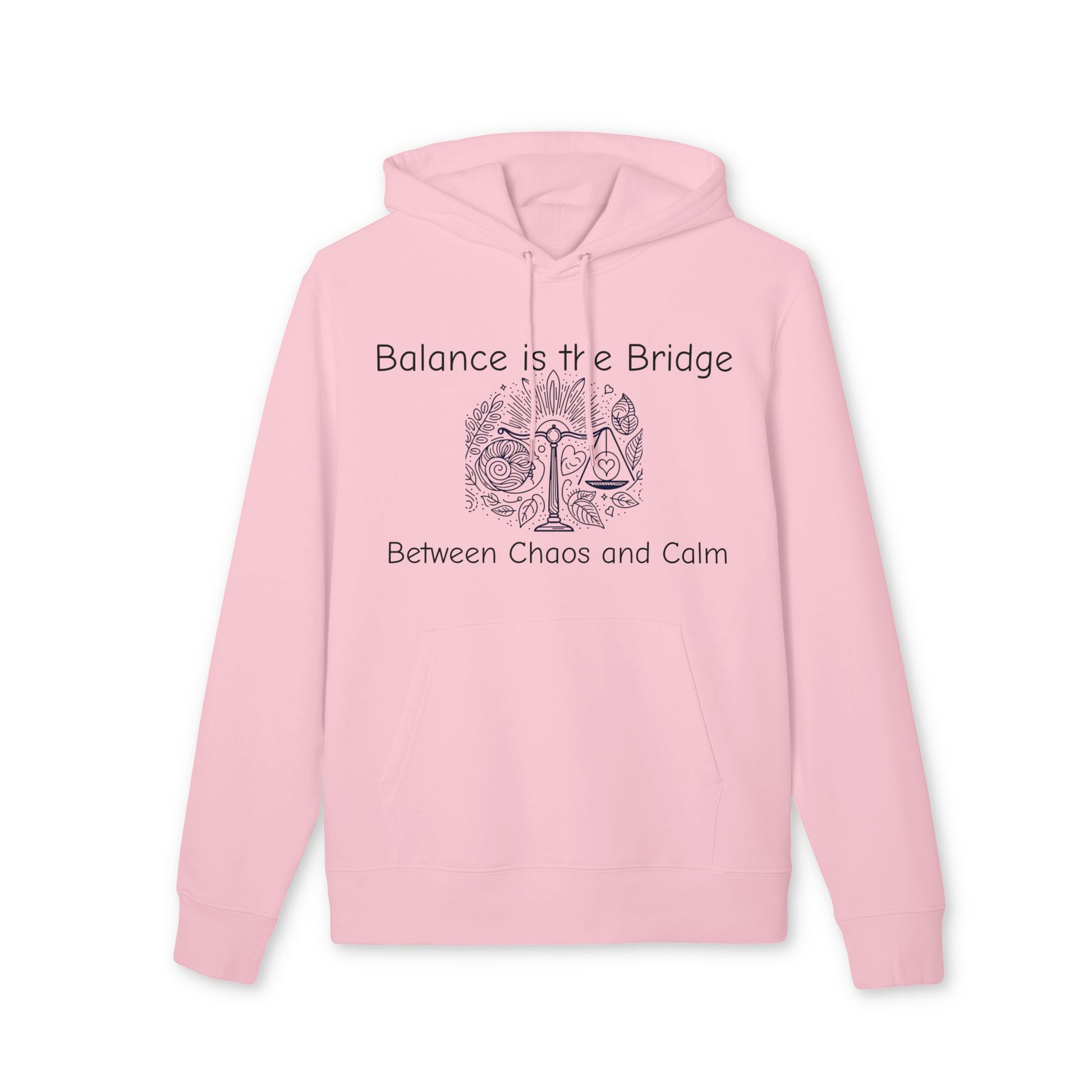 Balance is the Bridge Hoodie | Unisex Sweatshirt for Mindfulness, Self-Care, Motivation, Gift for Yoga Lovers, Cozy Casualwear