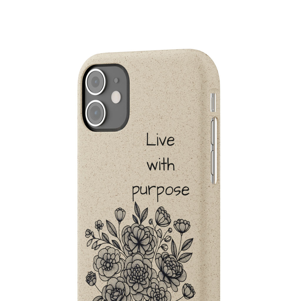 Biodegradable Phone Case | Eco-Friendly Floral Design | 'Live with Purpose' | Sustainable Gift, Nature Lover's Accessory, Green Living [...]
