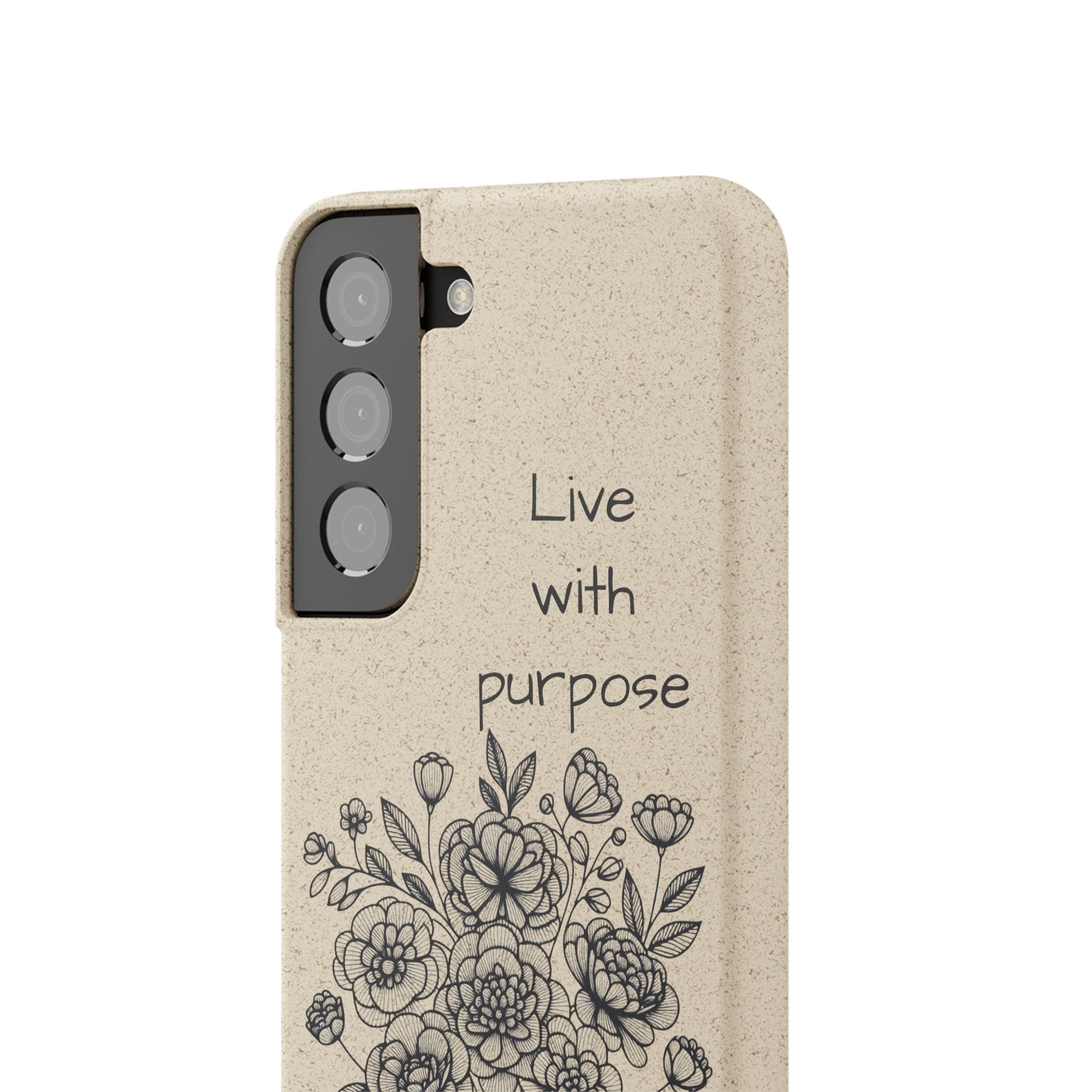 Biodegradable Phone Case | Eco-Friendly Floral Design | 'Live with Purpose' | Sustainable Gift, Nature Lover's Accessory, Green Living [...]
