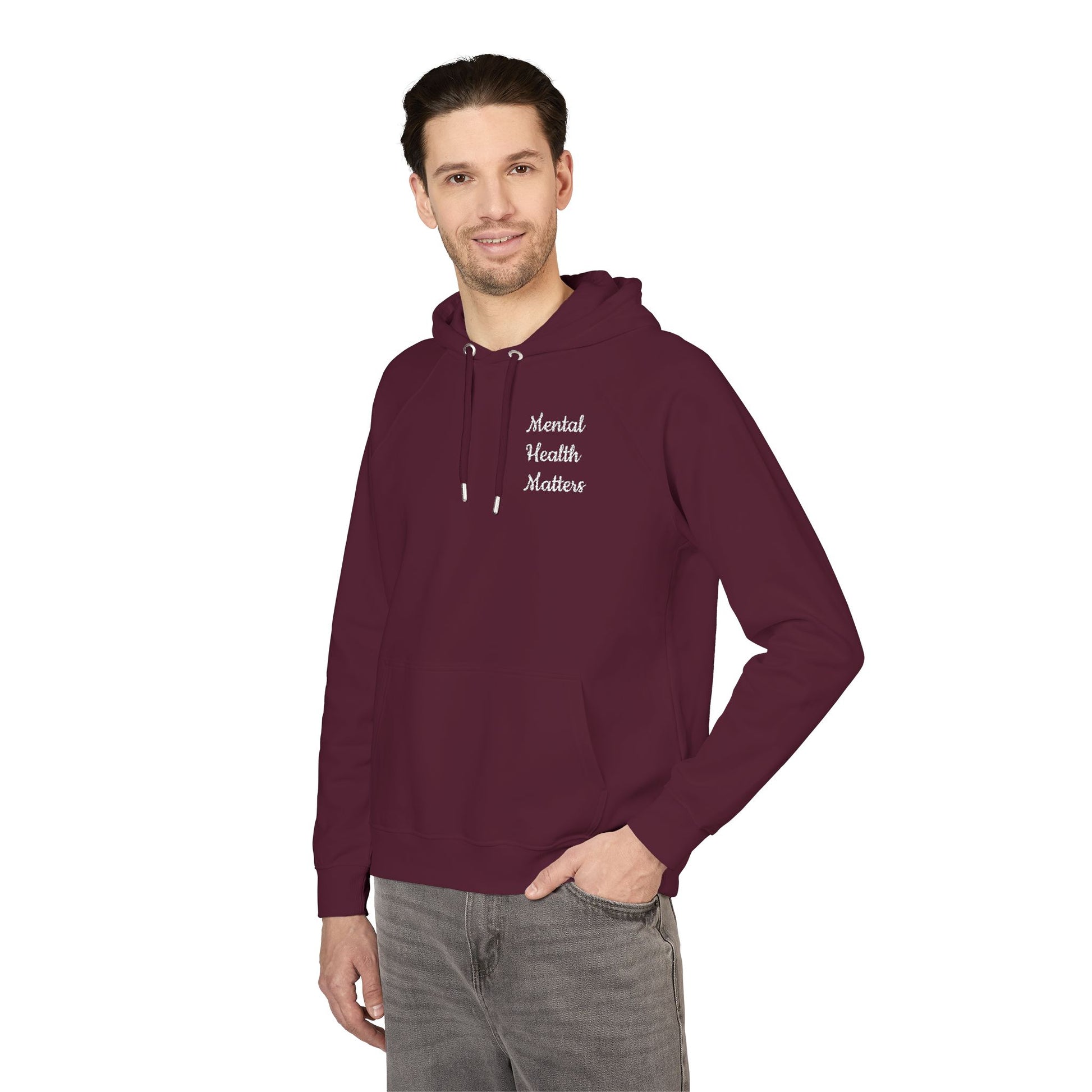 Eco-Friendly Unisex Hoodie with Embroidery - Perfect for Casual Wear, Gifts, Sustainable Fashion, Cozy Aesthetic, Everyday Comfort
