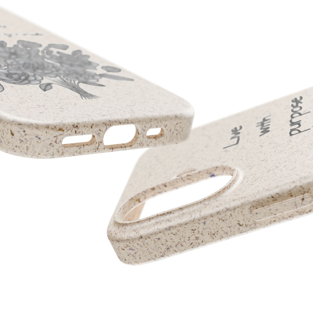 Biodegradable Phone Case | Eco-Friendly Floral Design | 'Live with Purpose' | Sustainable Gift, Nature Lover's Accessory, Green Living [...]