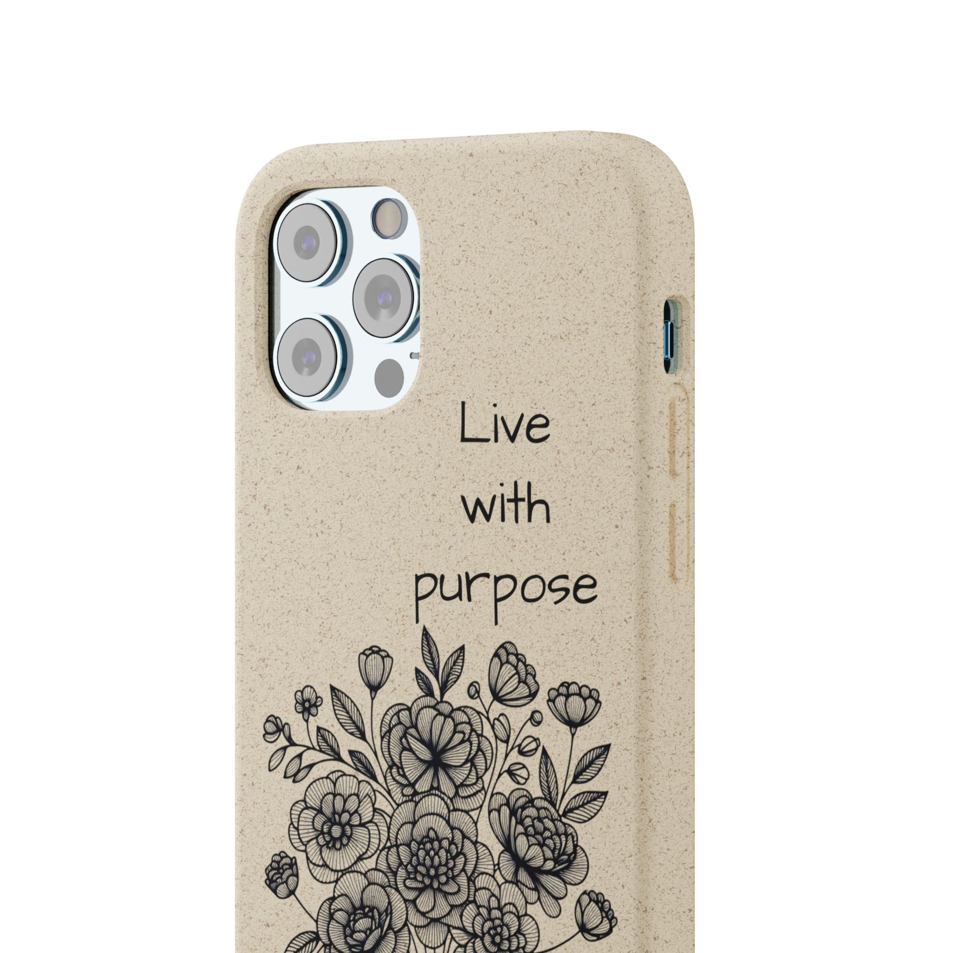 Biodegradable Phone Case | Eco-Friendly Floral Design | 'Live with Purpose' | Sustainable Gift, Nature Lover's Accessory, Green Living [...]