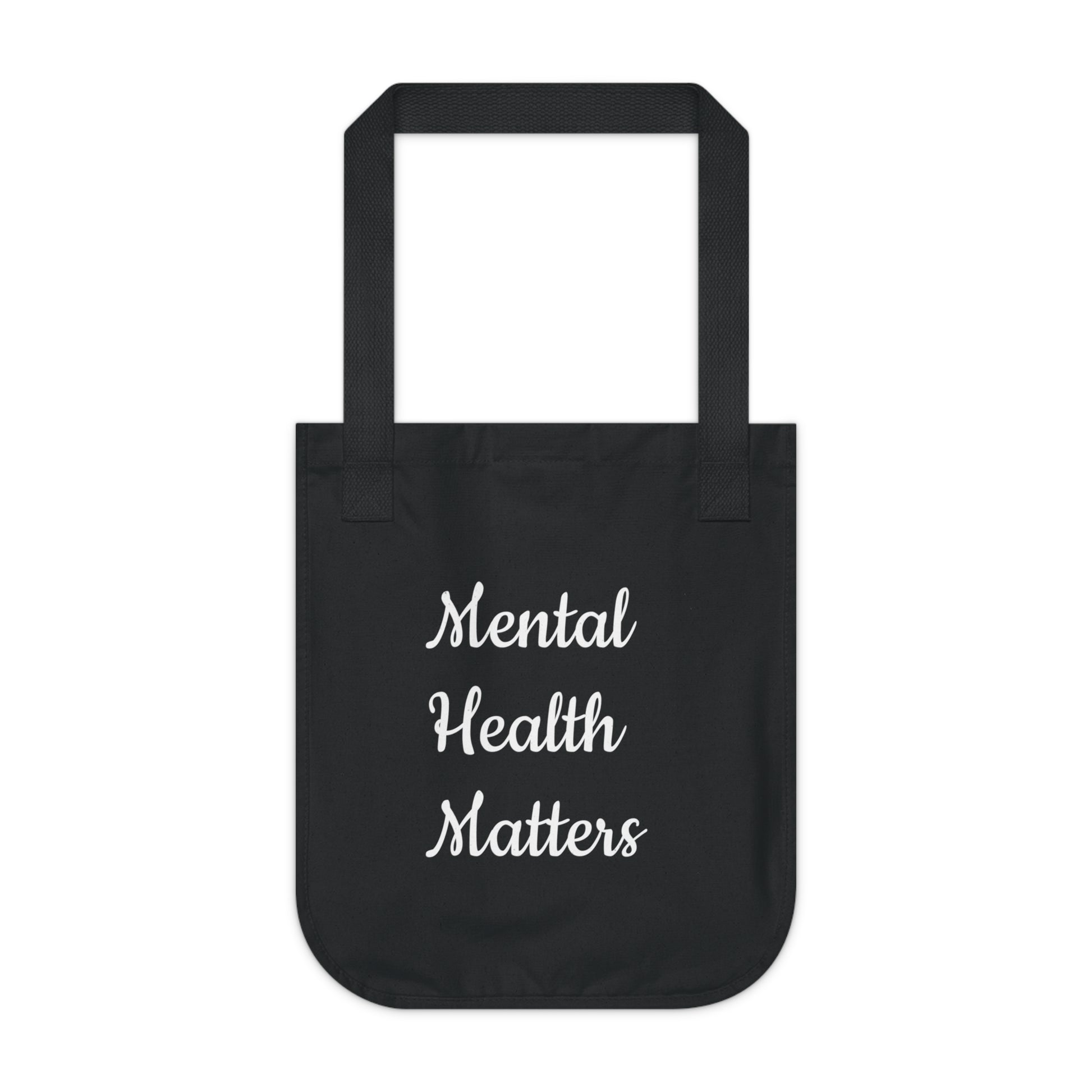 Mental Health Awareness Organic Canvas Tote Bag, Eco-Friendly Shopper, Sustainable Gift, Mental Health Matters, Reusable Grocery Bag