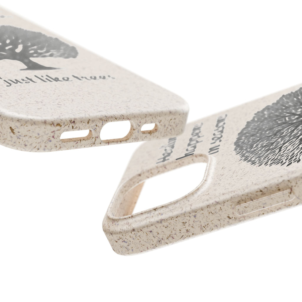 Eco-Friendly Phone Case - Healing Happens in Seasons - Nature Lovers Gift, Biodegradable Mobile Cover, Eco Case, Tree Design, [...]