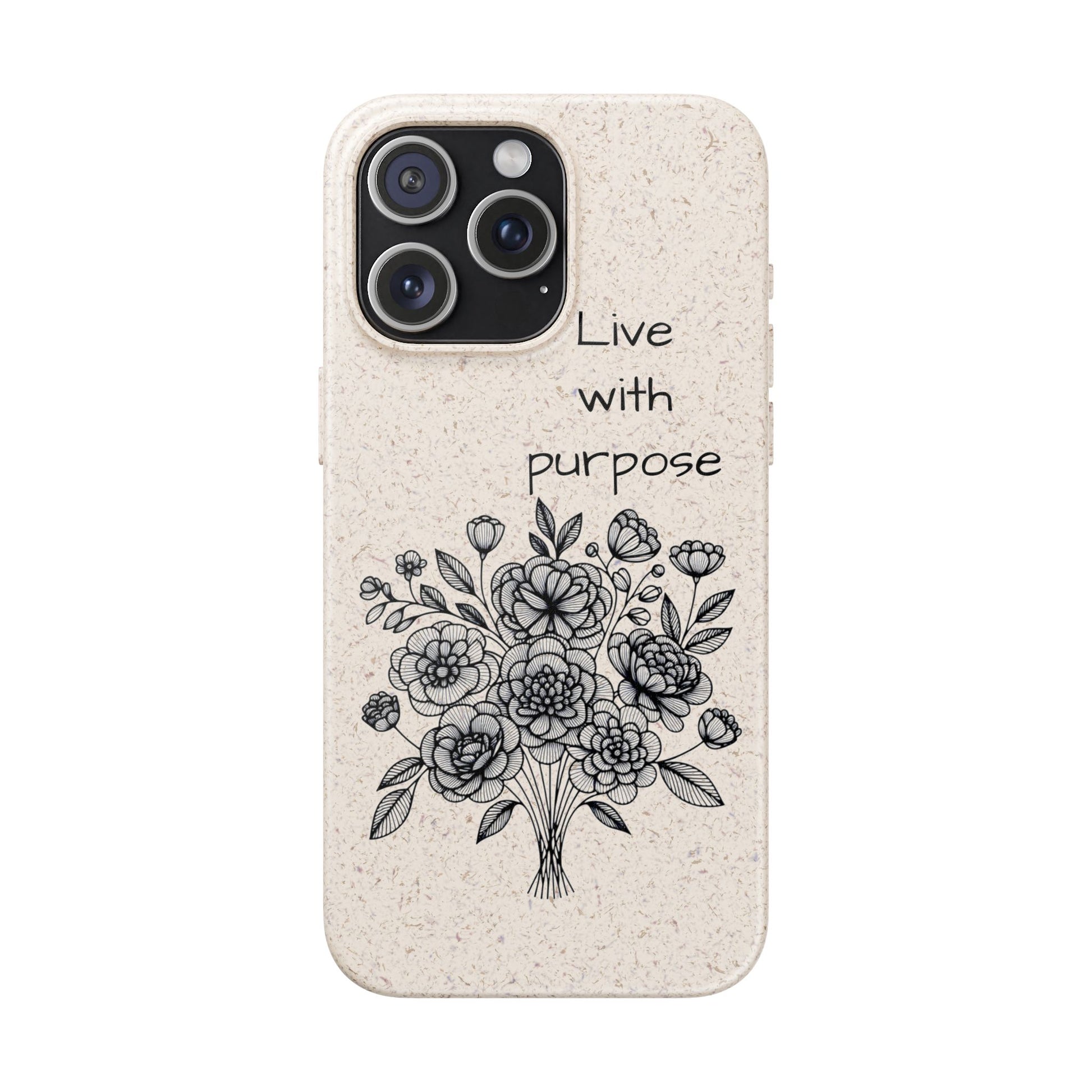 Biodegradable Phone Case | Eco-Friendly Floral Design | 'Live with Purpose' | Sustainable Gift, Nature Lover's Accessory, Green Living [...]