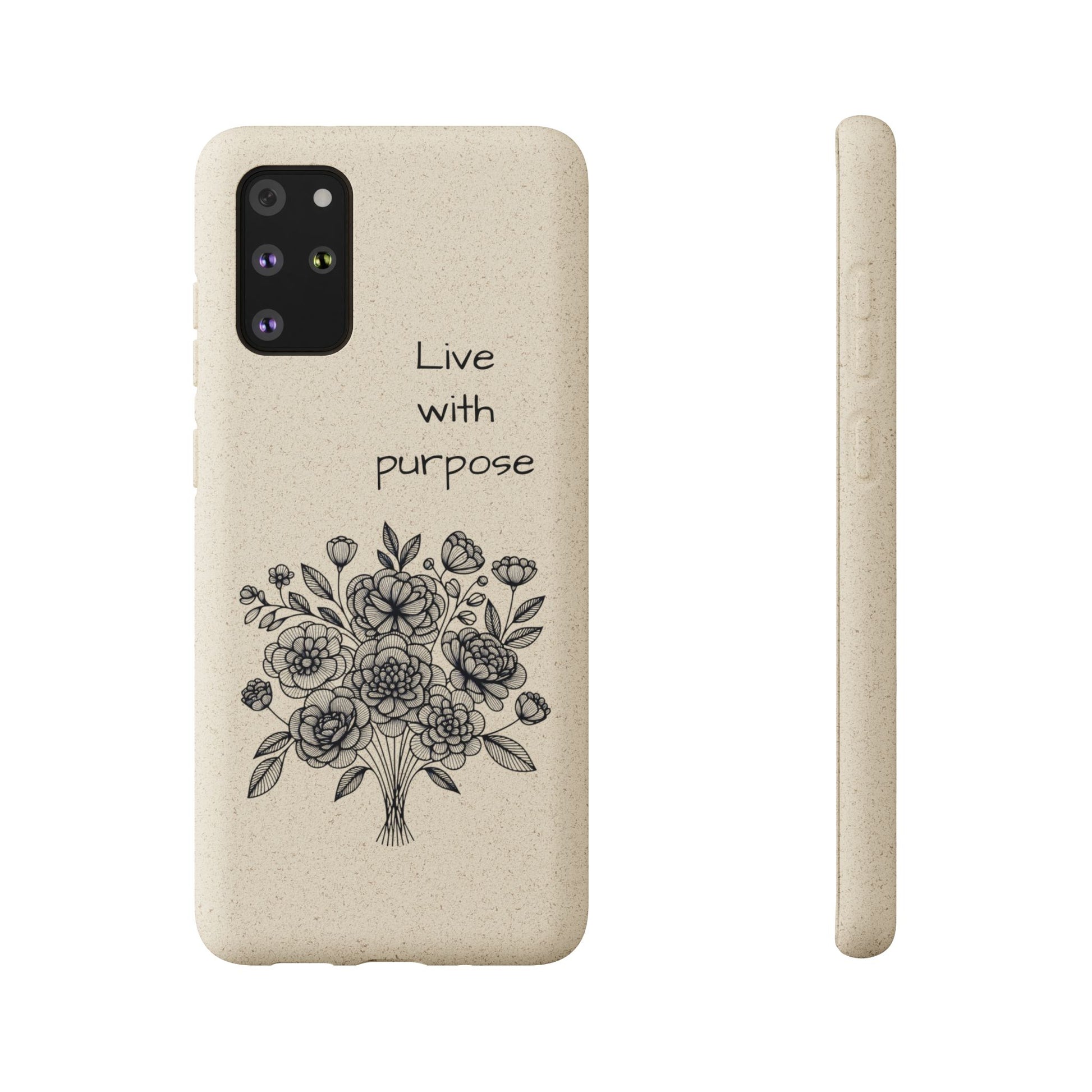 Biodegradable Phone Case | Eco-Friendly Floral Design | 'Live with Purpose' | Sustainable Gift, Nature Lover's Accessory, Green Living [...]