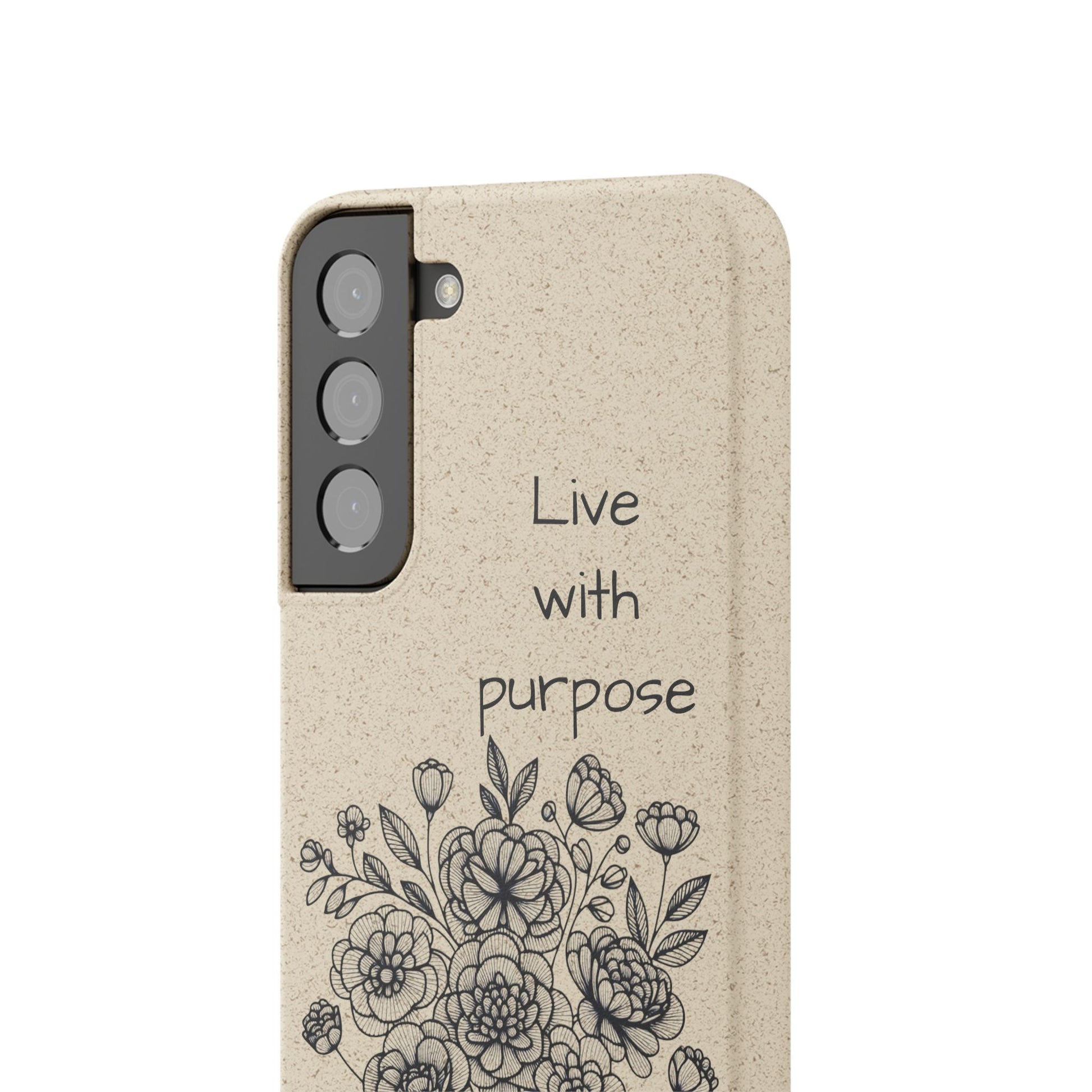Biodegradable Phone Case | Eco-Friendly Floral Design | 'Live with Purpose' | Sustainable Gift, Nature Lover's Accessory, Green Living [...]