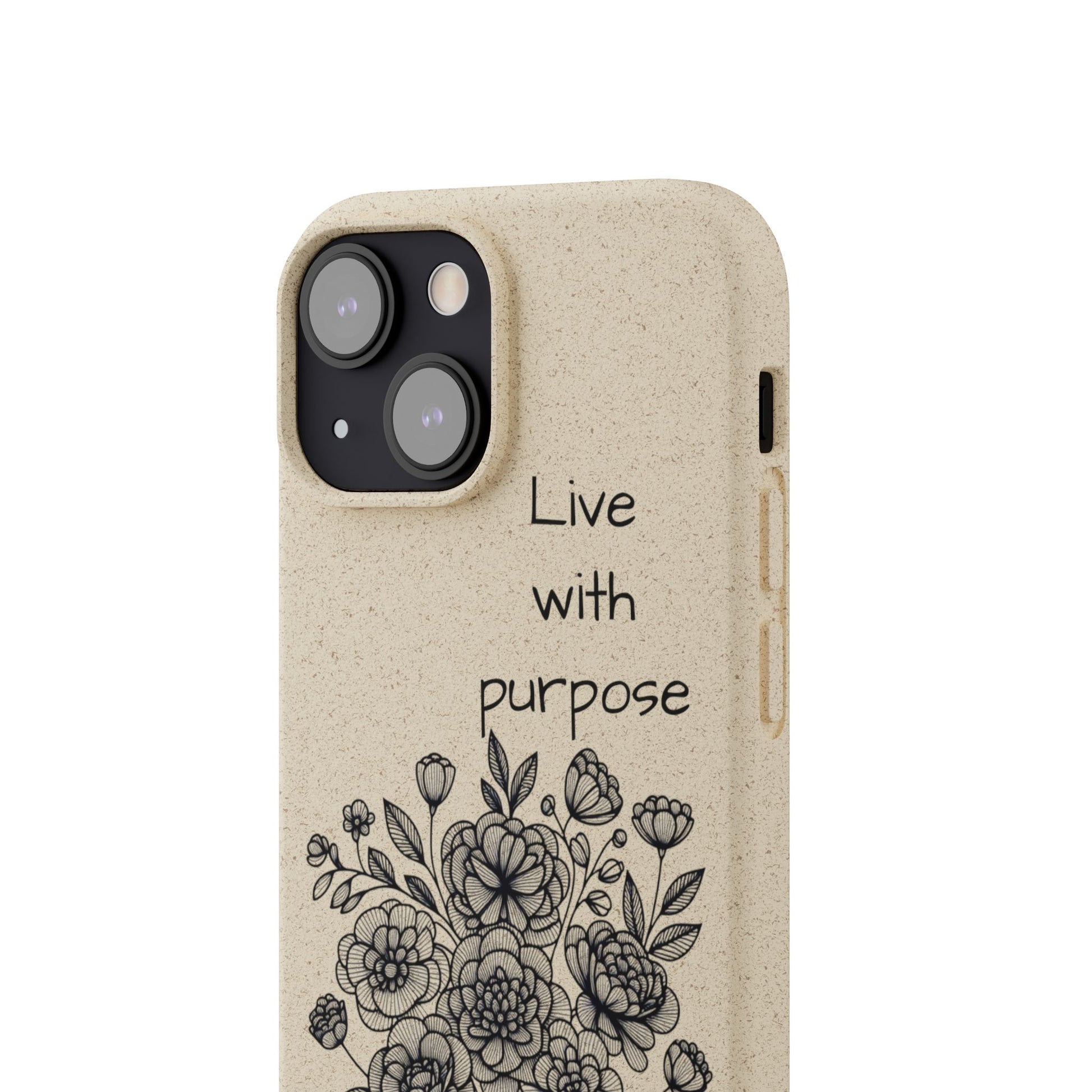 Biodegradable Phone Case | Eco-Friendly Floral Design | 'Live with Purpose' | Sustainable Gift, Nature Lover's Accessory, Green Living [...]