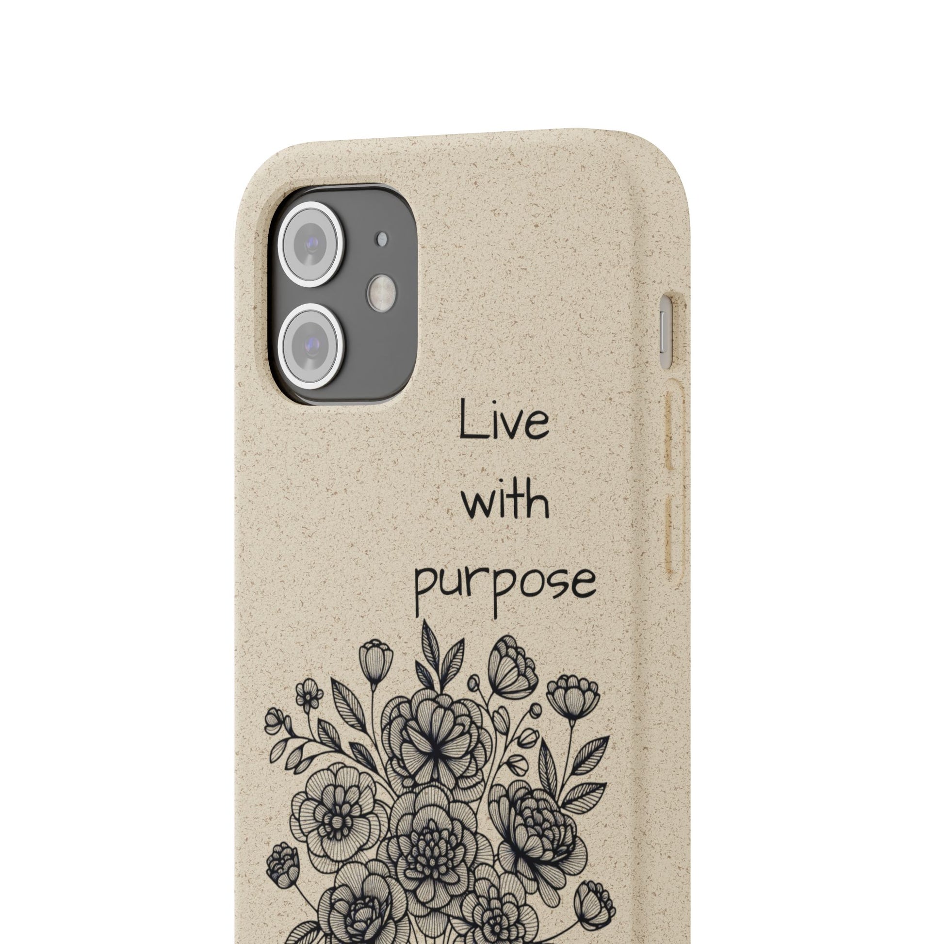 Biodegradable Phone Case | Eco-Friendly Floral Design | 'Live with Purpose' | Sustainable Gift, Nature Lover's Accessory, Green Living [...]