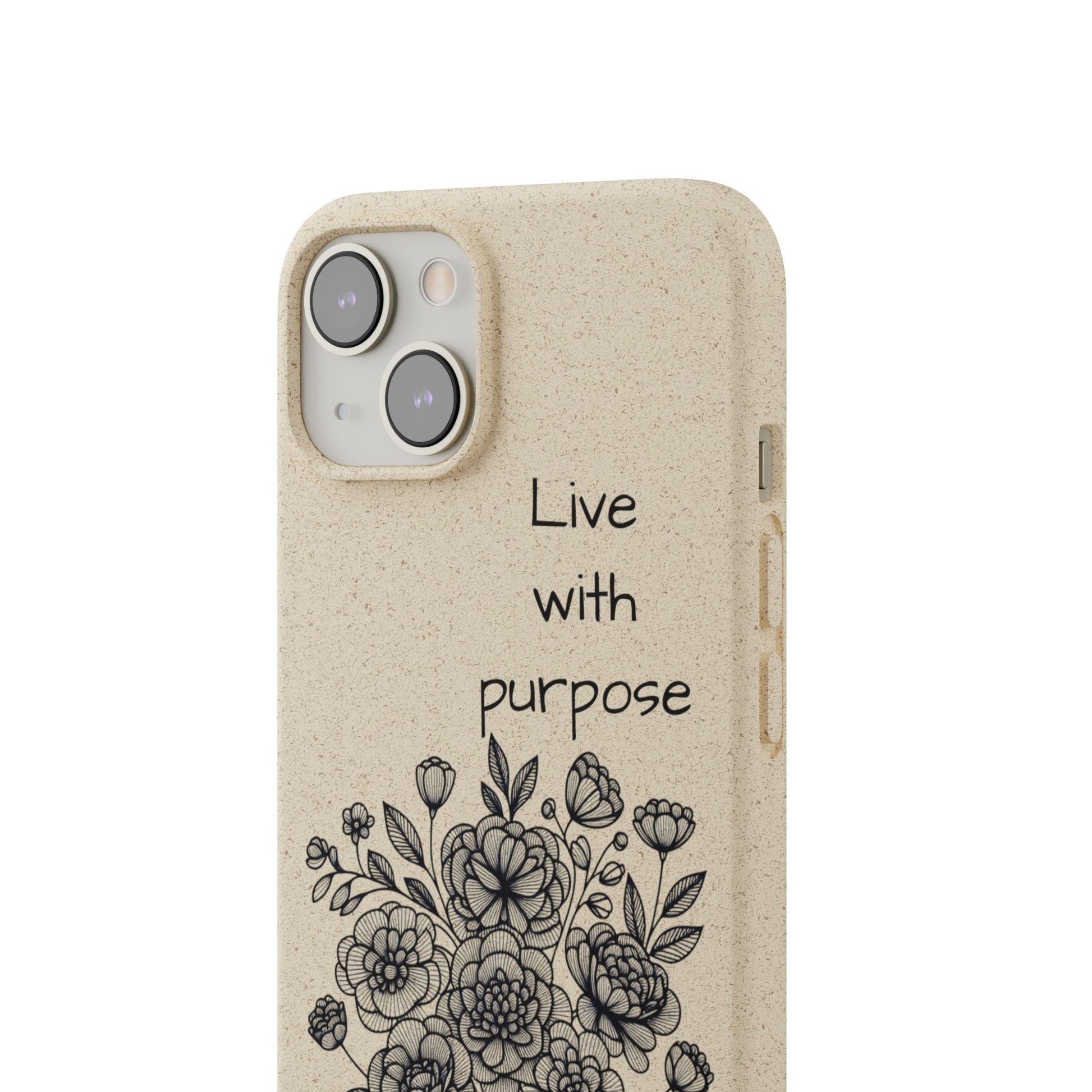 Biodegradable Phone Case | Eco-Friendly Floral Design | 'Live with Purpose' | Sustainable Gift, Nature Lover's Accessory, Green Living [...]