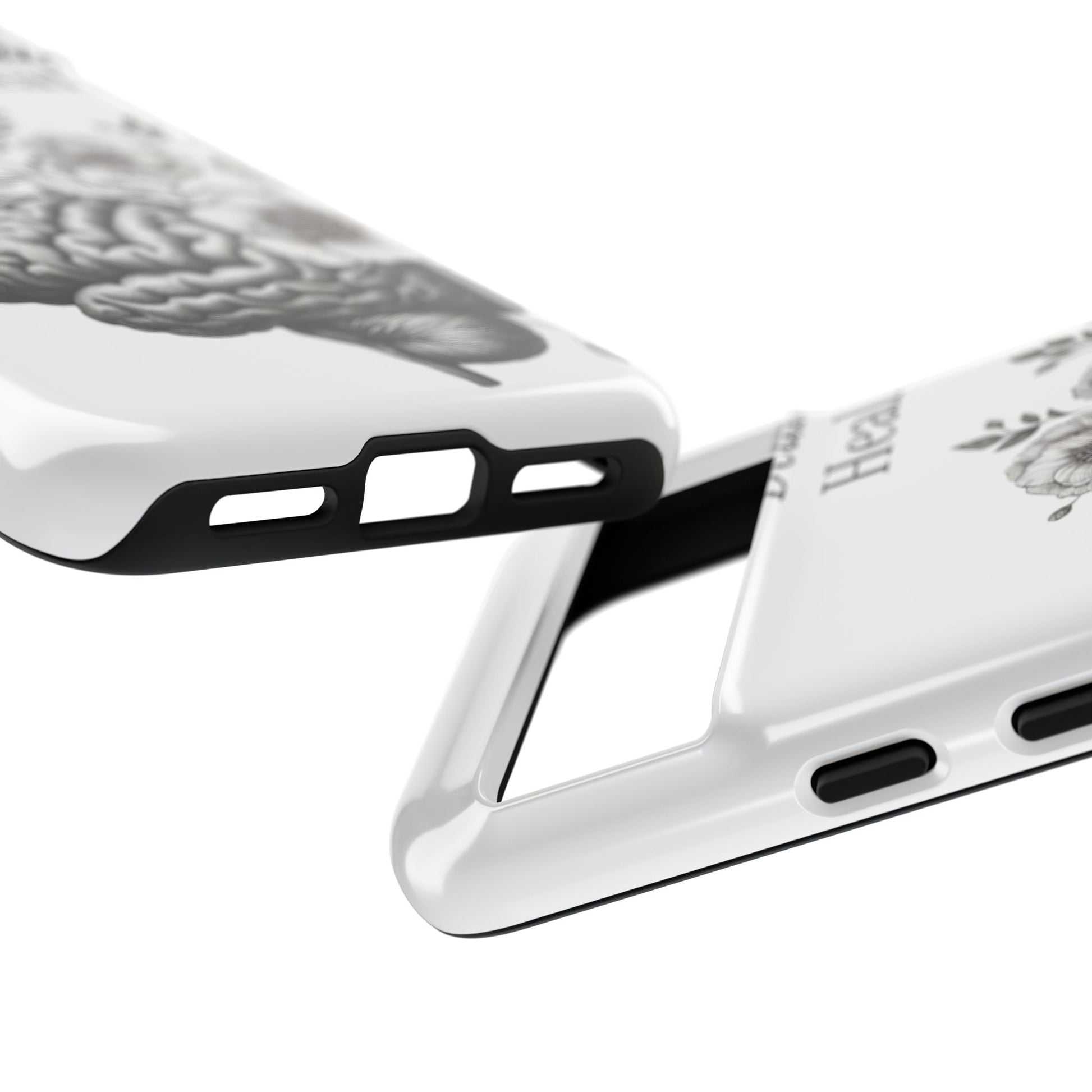 Emotional Wellness Phone Case | Feel. Deal. Heal. | Floral Brain Art | Self-Care Gift | Strong & Stylish | Unique Protection
