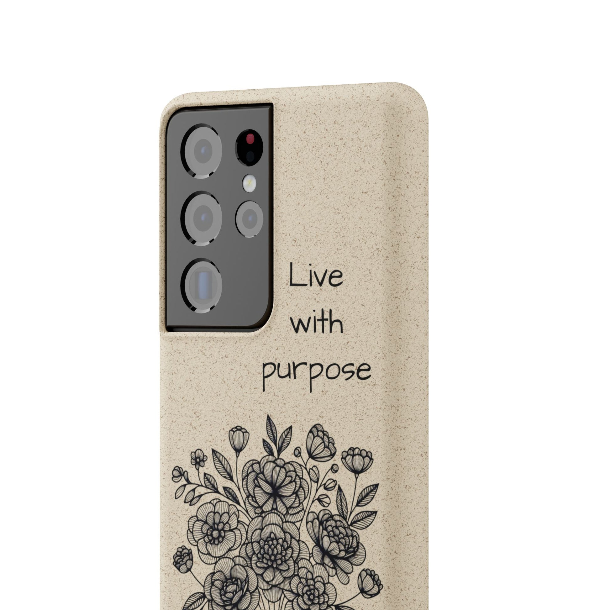 Biodegradable Phone Case | Eco-Friendly Floral Design | 'Live with Purpose' | Sustainable Gift, Nature Lover's Accessory, Green Living [...]