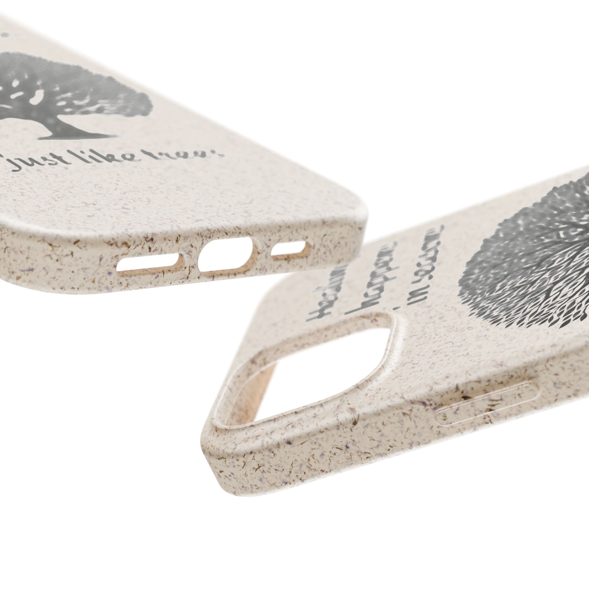 Eco-Friendly Phone Case - Healing Happens in Seasons - Nature Lovers Gift, Biodegradable Mobile Cover, Eco Case, Tree Design, [...]