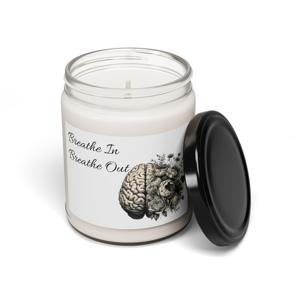 Relaxing Scented Soy Candle - "Breathe In Breathe Out" | Mindfulness Gift, Home Decor, Self-Care, Aromatherapy