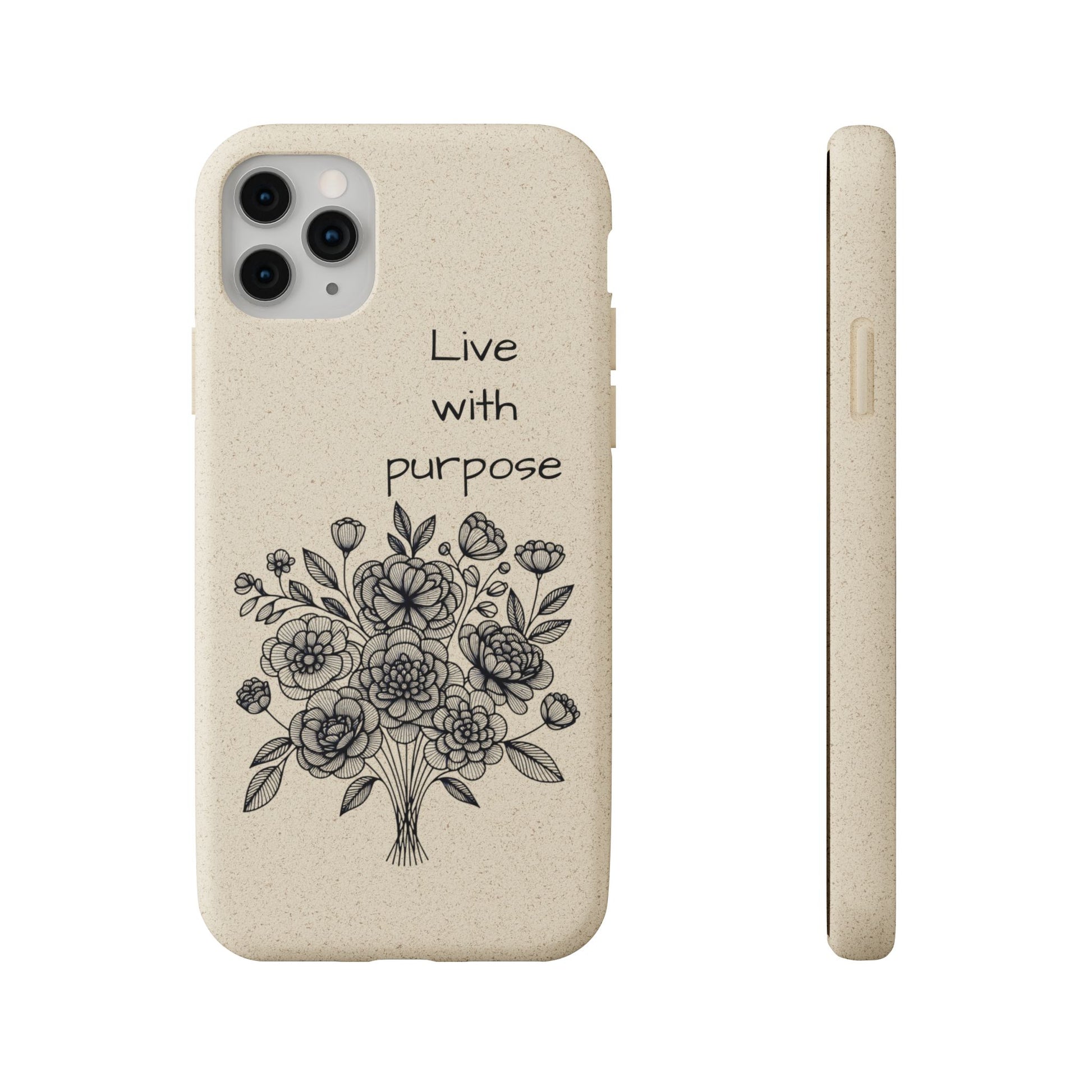 Biodegradable Phone Case | Eco-Friendly Floral Design | 'Live with Purpose' | Sustainable Gift, Nature Lover's Accessory, Green Living [...]
