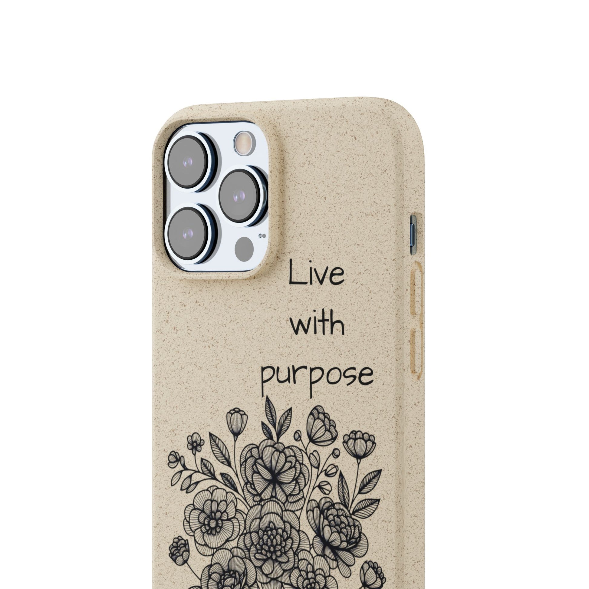 Biodegradable Phone Case | Eco-Friendly Floral Design | 'Live with Purpose' | Sustainable Gift, Nature Lover's Accessory, Green Living [...]