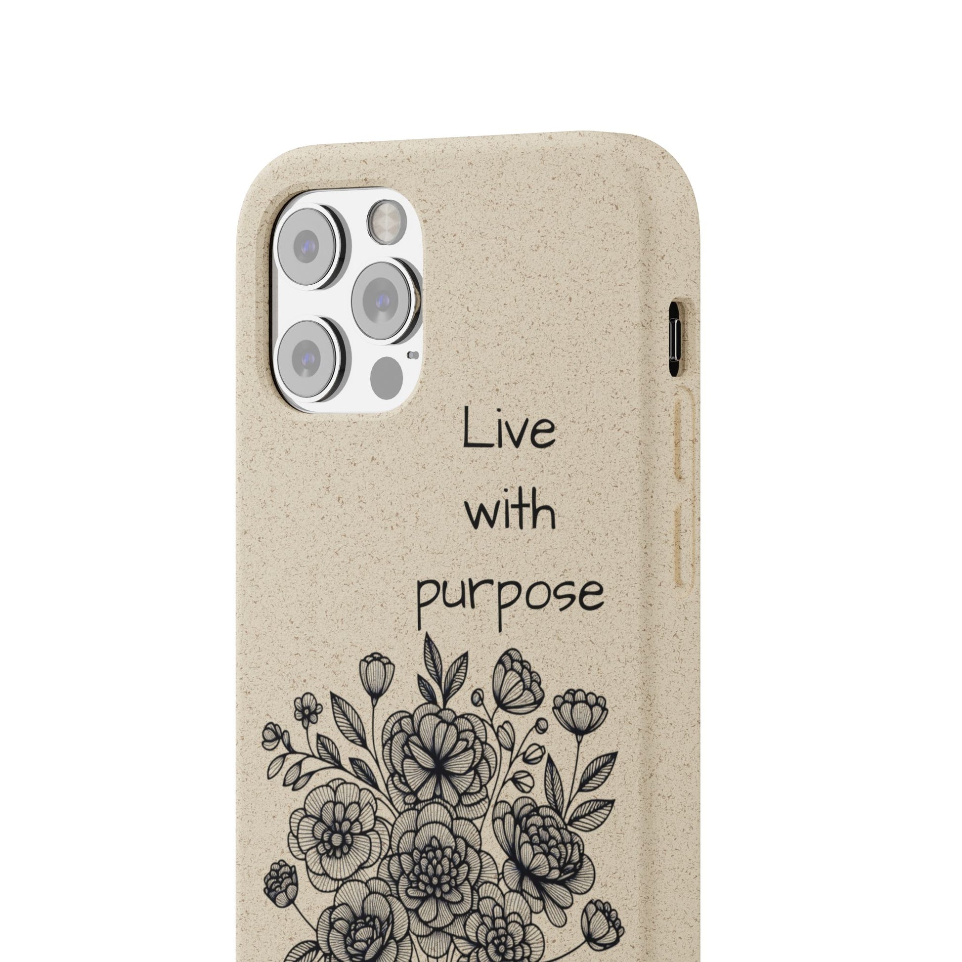 Biodegradable Phone Case | Eco-Friendly Floral Design | 'Live with Purpose' | Sustainable Gift, Nature Lover's Accessory, Green Living [...]