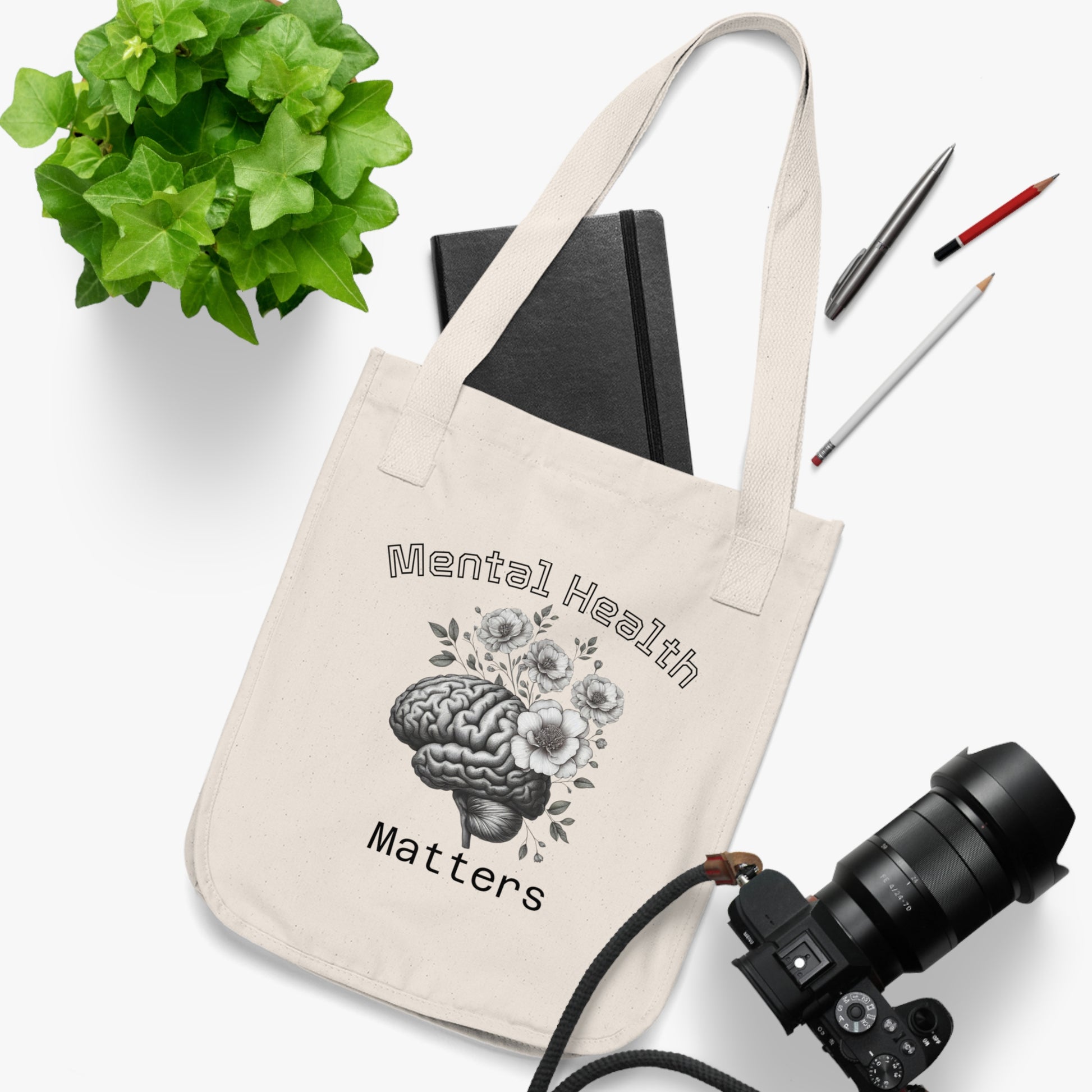 Mental Health Matters Organic Tote Bag | Eco-Friendly Fashion, Mindfulness Gift,Reusable Shopping Bag, Inspirational Tote, Self-Care [...]