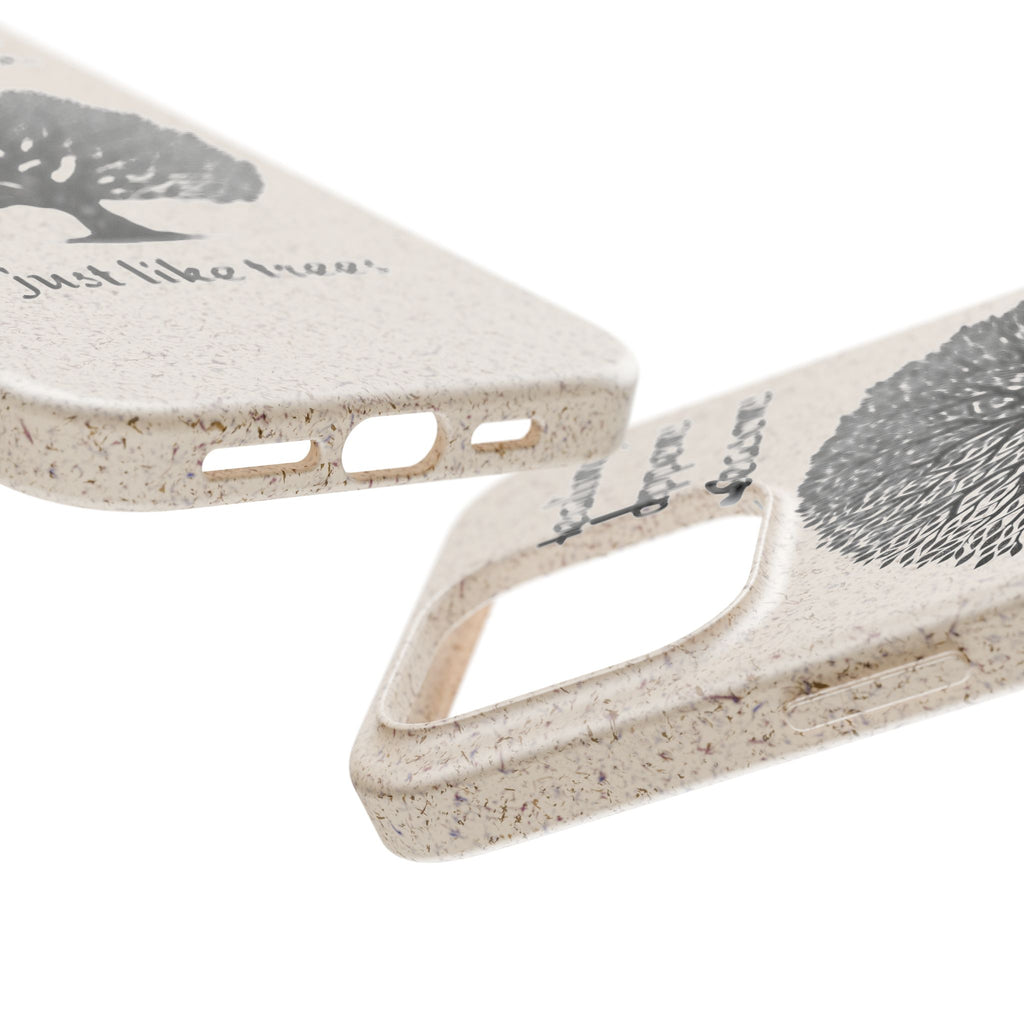 Eco-Friendly Phone Case - Healing Happens in Seasons - Nature Lovers Gift, Biodegradable Mobile Cover, Eco Case, Tree Design, [...]