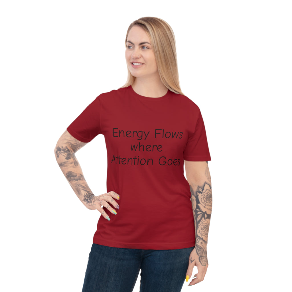 Positive Energy T-Shirt, Inspirational Tee for Mindfulness, Unisex Jersey Shirt, Gift for Friends, Motivational Apparel