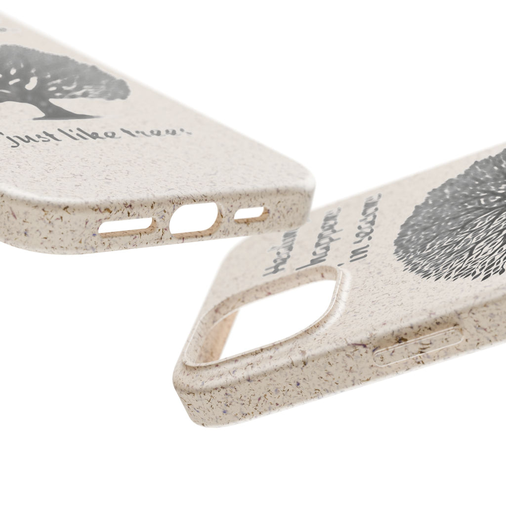 Eco-Friendly Phone Case - Healing Happens in Seasons - Nature Lovers Gift, Biodegradable Mobile Cover, Eco Case, Tree Design, [...]