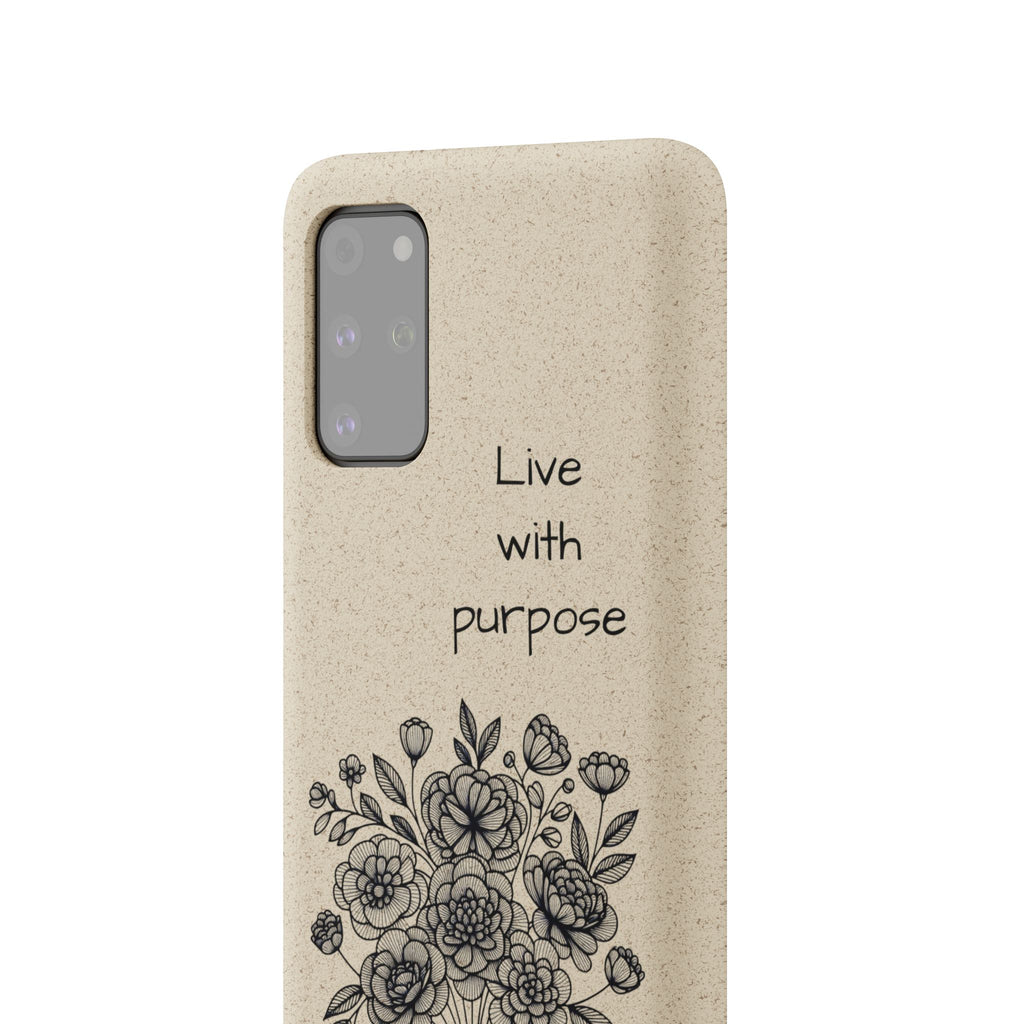 Biodegradable Phone Case | Eco-Friendly Floral Design | 'Live with Purpose' | Sustainable Gift, Nature Lover's Accessory, Green Living [...]