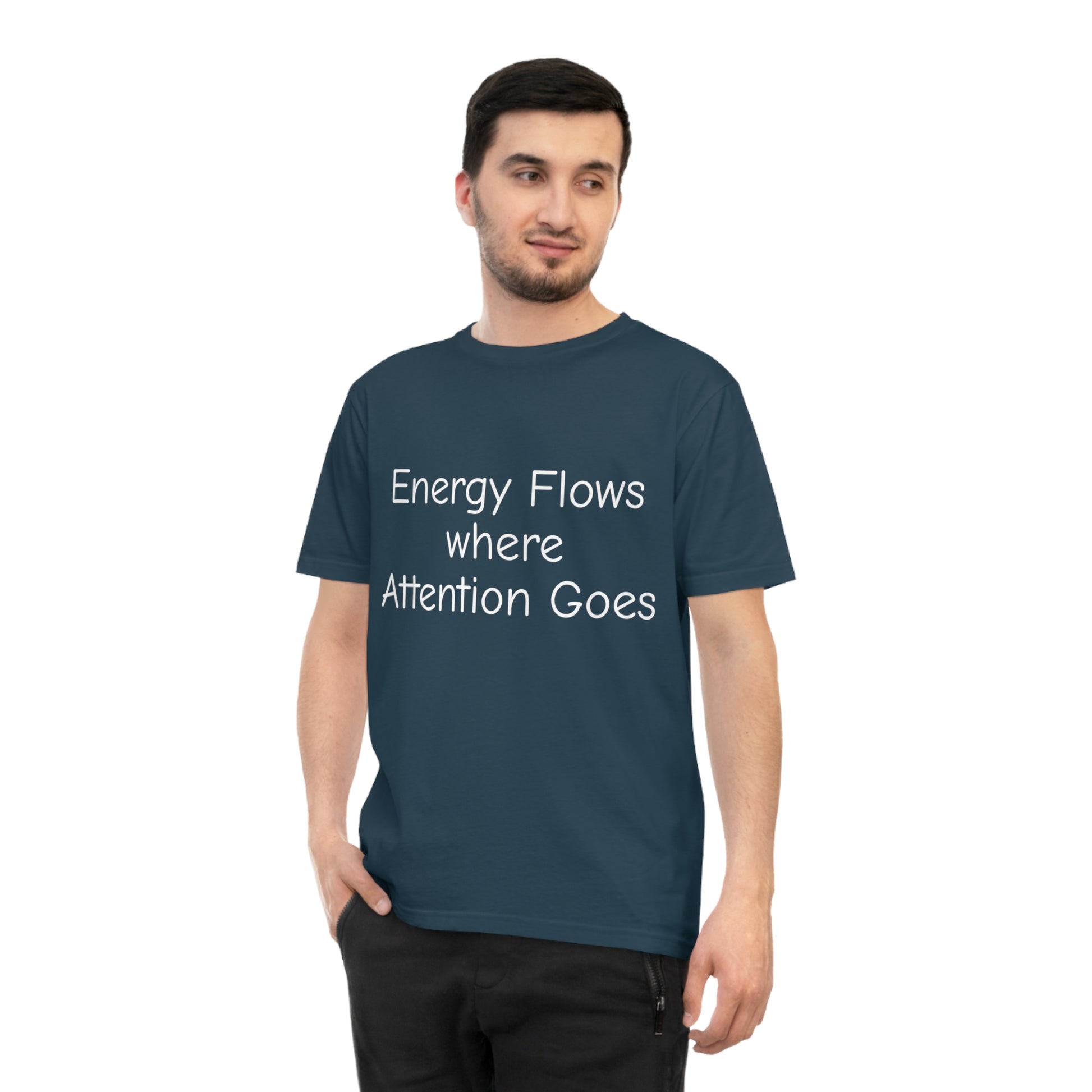 Positive Energy T-Shirt, Inspirational Tee for Mindfulness, Unisex Jersey Shirt, Gift for Friends, Motivational Apparel