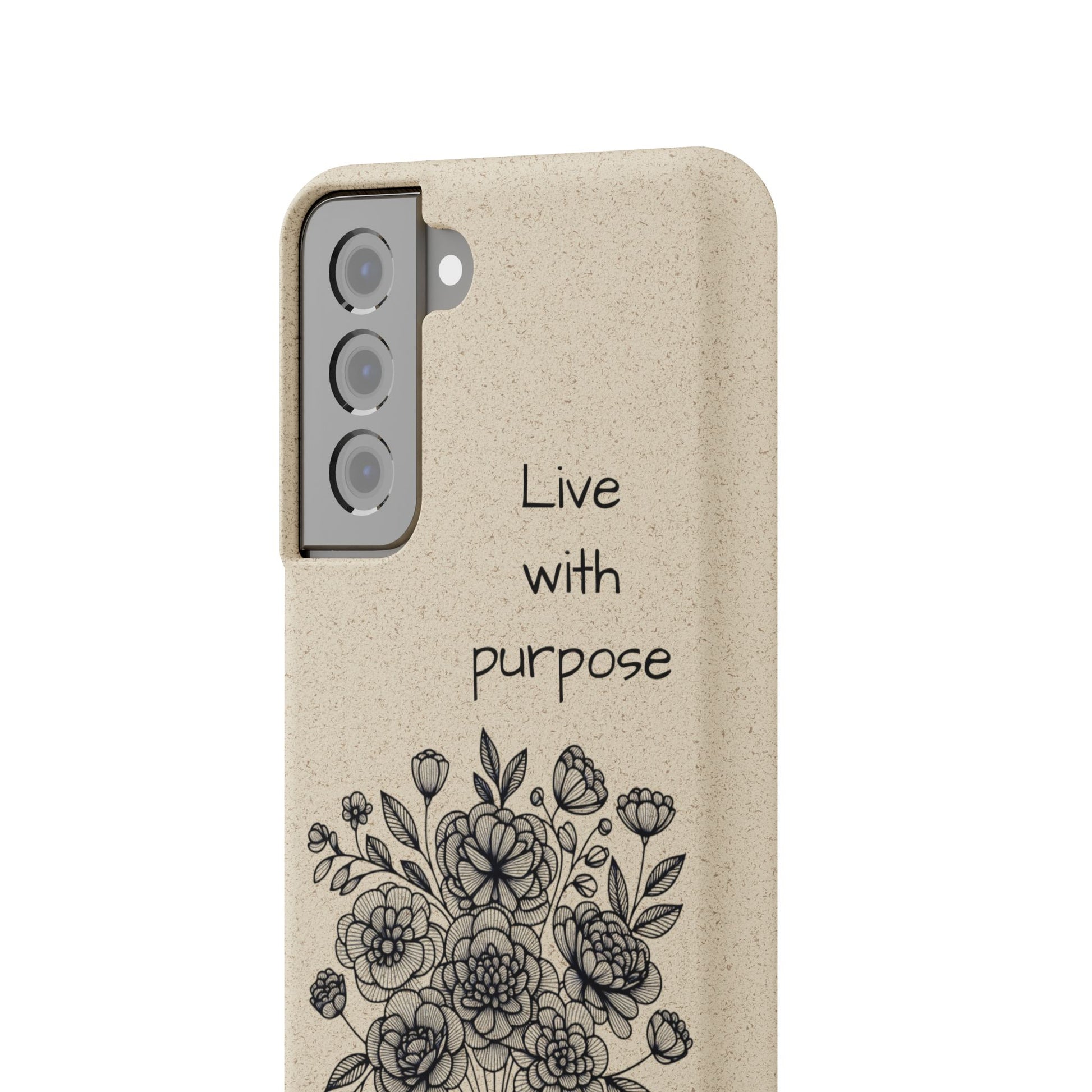 Biodegradable Phone Case | Eco-Friendly Floral Design | 'Live with Purpose' | Sustainable Gift, Nature Lover's Accessory, Green Living [...]