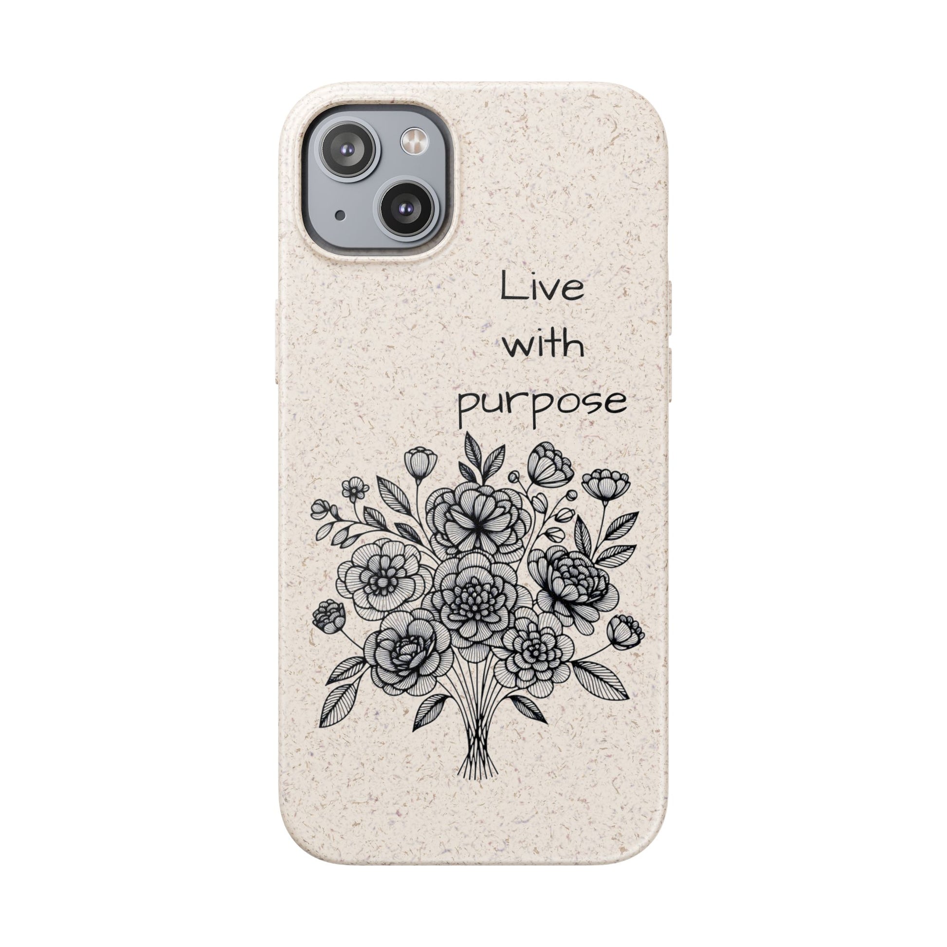 Biodegradable Phone Case | Eco-Friendly Floral Design | 'Live with Purpose' | Sustainable Gift, Nature Lover's Accessory, Green Living [...]