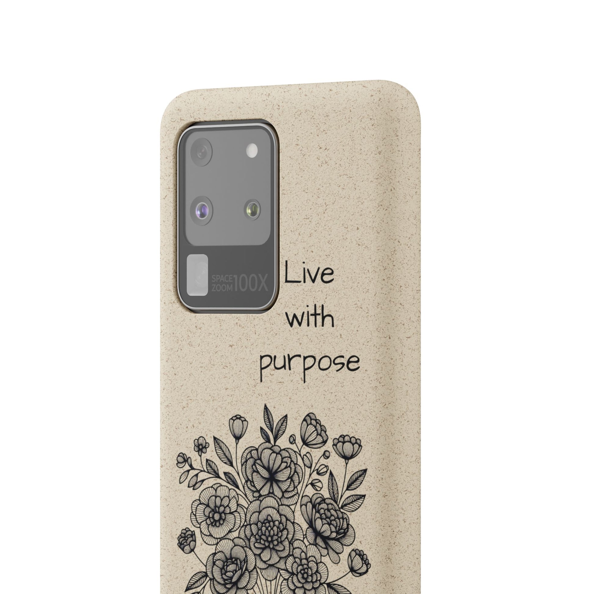 Biodegradable Phone Case | Eco-Friendly Floral Design | 'Live with Purpose' | Sustainable Gift, Nature Lover's Accessory, Green Living [...]