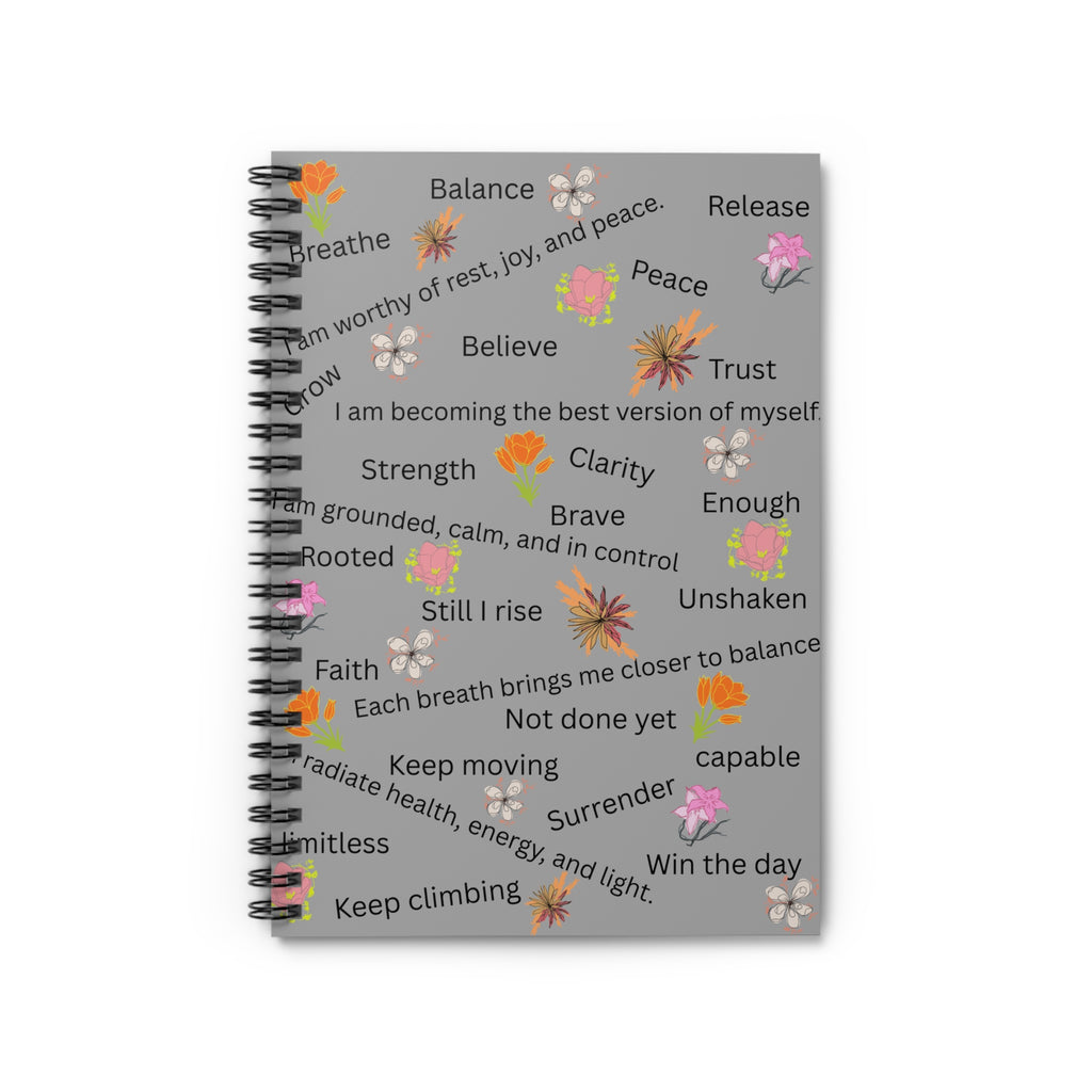 Motivational Journal | Spiral Notebook - Ruled Line | Positive affirmations