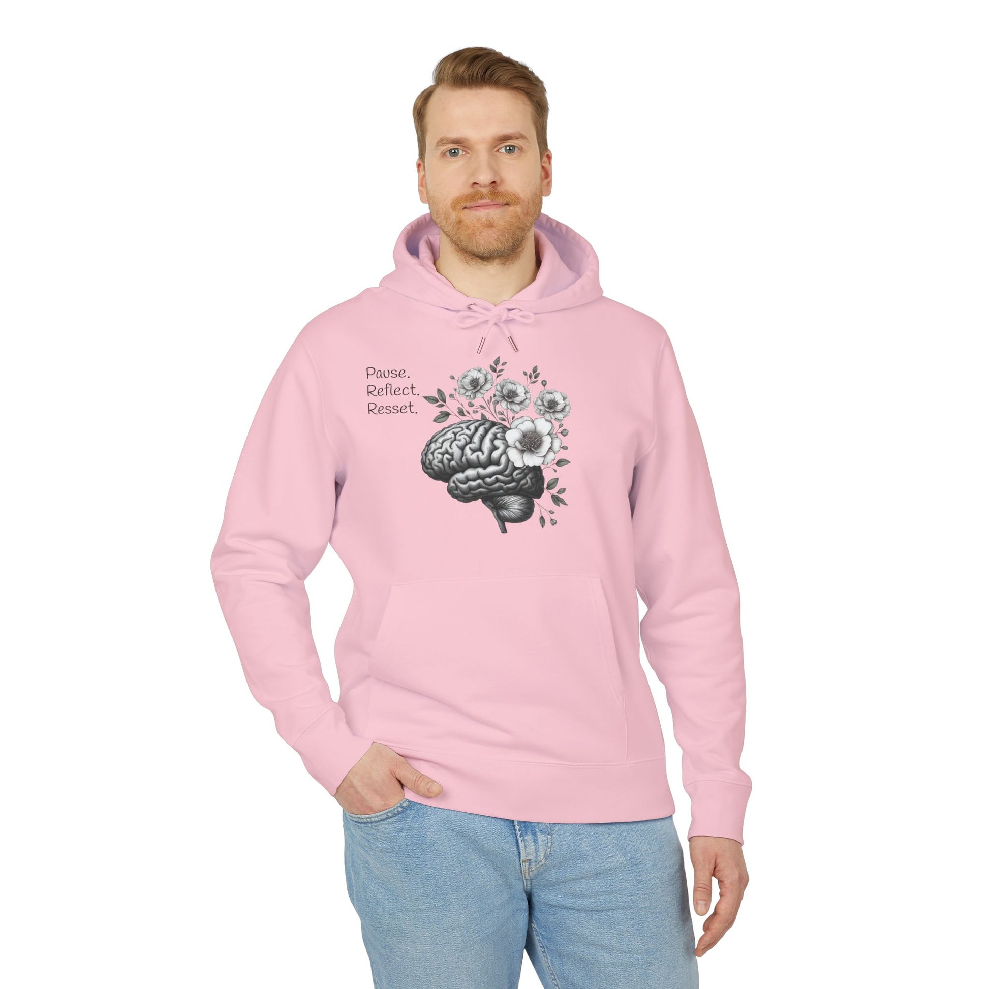 Inspirational Unisex Hoodie for Mindfulness, Relaxation Reminder, Cozy Gift for Friends, Motivation Apparel, Perfect for Self-Care Days