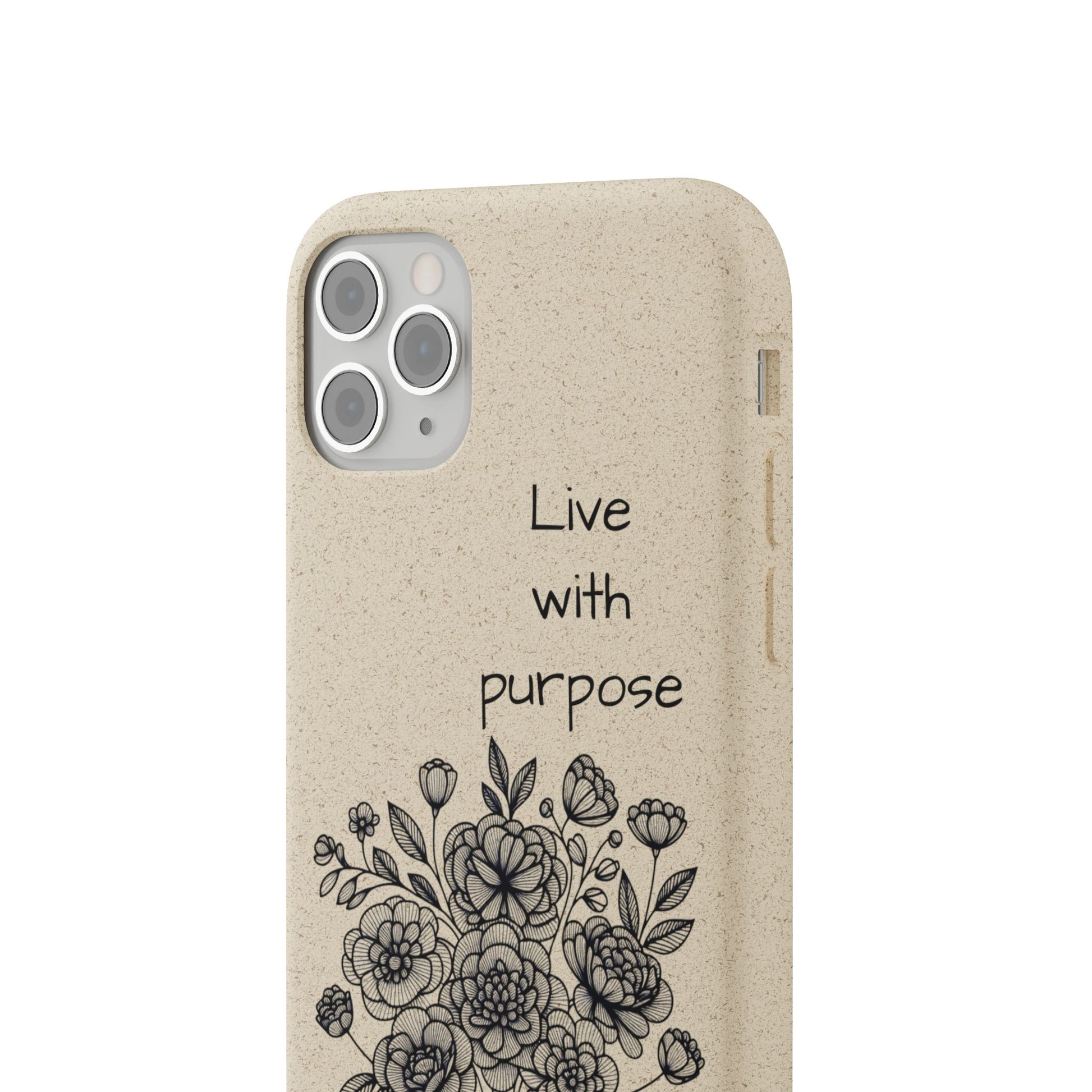 Biodegradable Phone Case | Eco-Friendly Floral Design | 'Live with Purpose' | Sustainable Gift, Nature Lover's Accessory, Green Living [...]