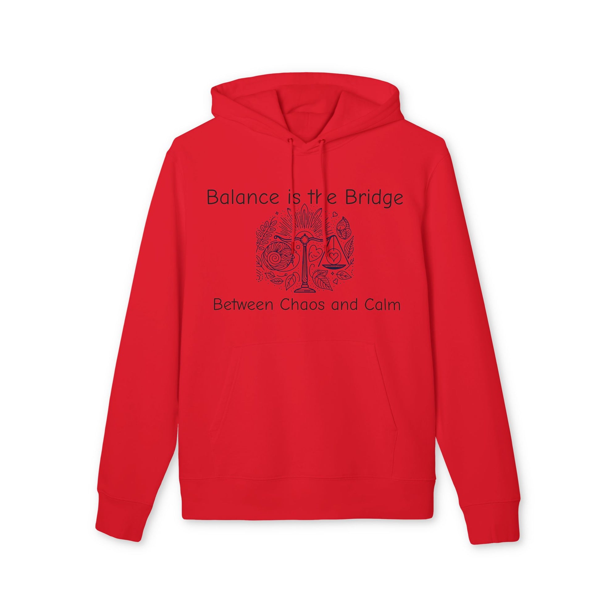 Balance is the Bridge Hoodie | Unisex Sweatshirt for Mindfulness, Self-Care, Motivation, Gift for Yoga Lovers, Cozy Casualwear