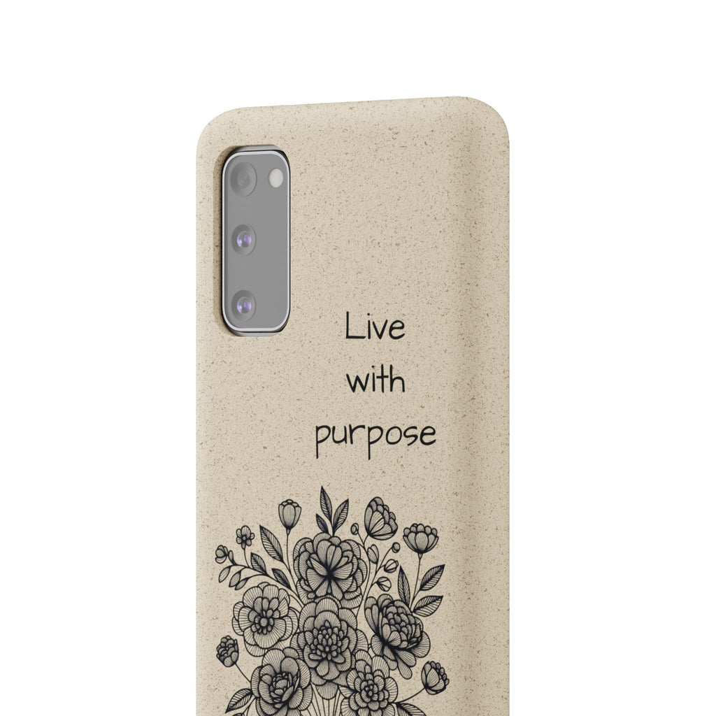 Biodegradable Phone Case | Eco-Friendly Floral Design | 'Live with Purpose' | Sustainable Gift, Nature Lover's Accessory, Green Living [...]
