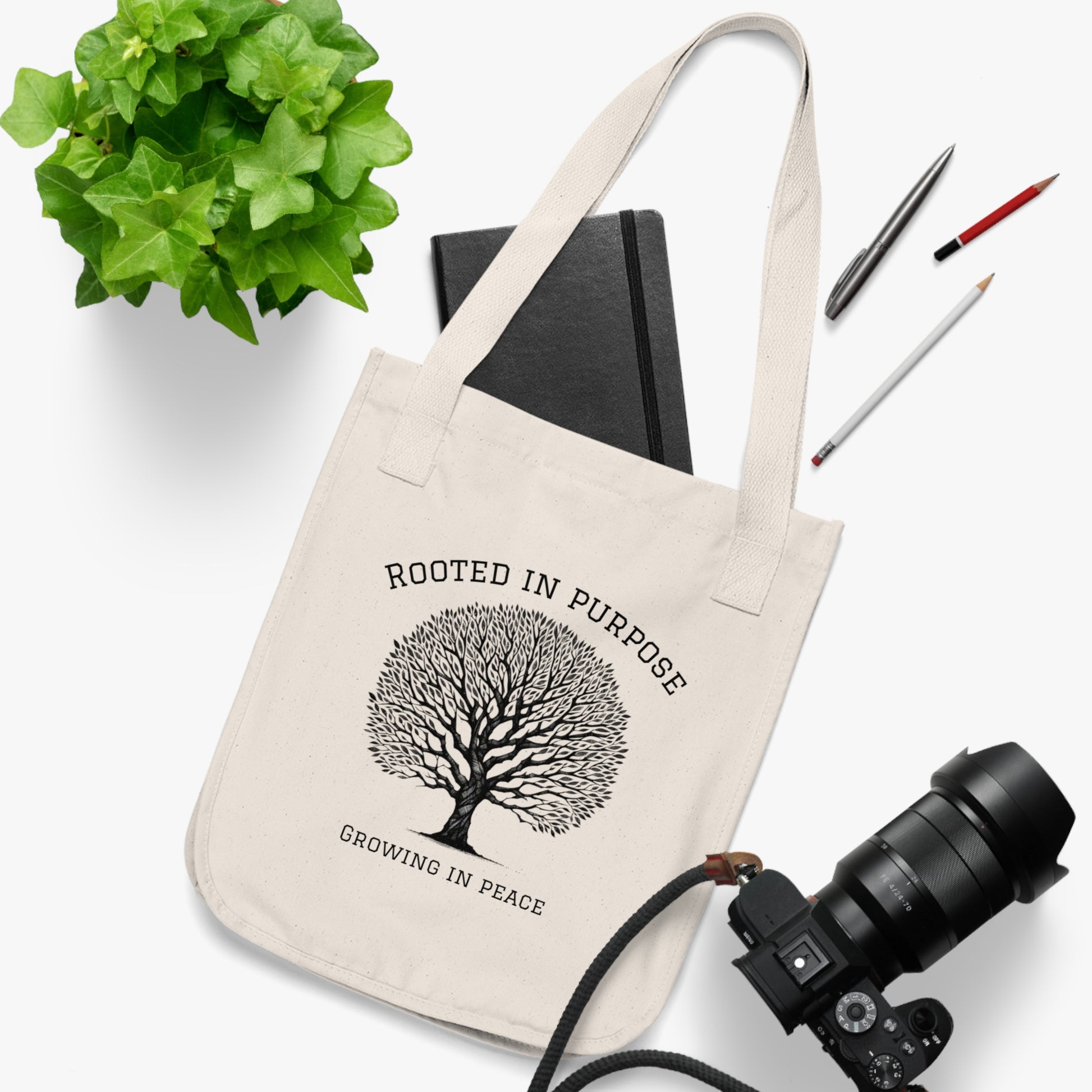Eco-Friendly Tote Bag with Uplifting Quotes - Perfect for Groceries, Market, Gym, or Daily Use, Nature Lovers Gift