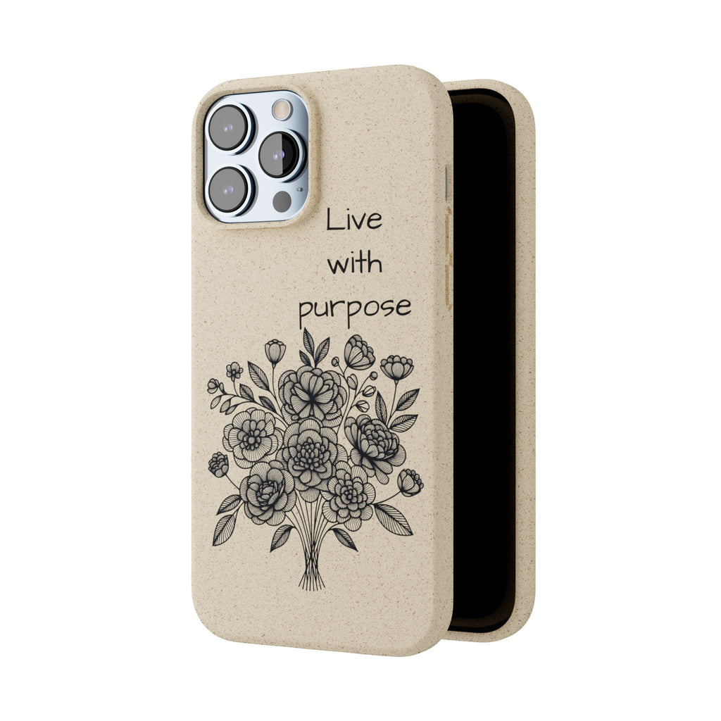 Biodegradable Phone Case | Eco-Friendly Floral Design | 'Live with Purpose' | Sustainable Gift, Nature Lover's Accessory, Green Living [...]
